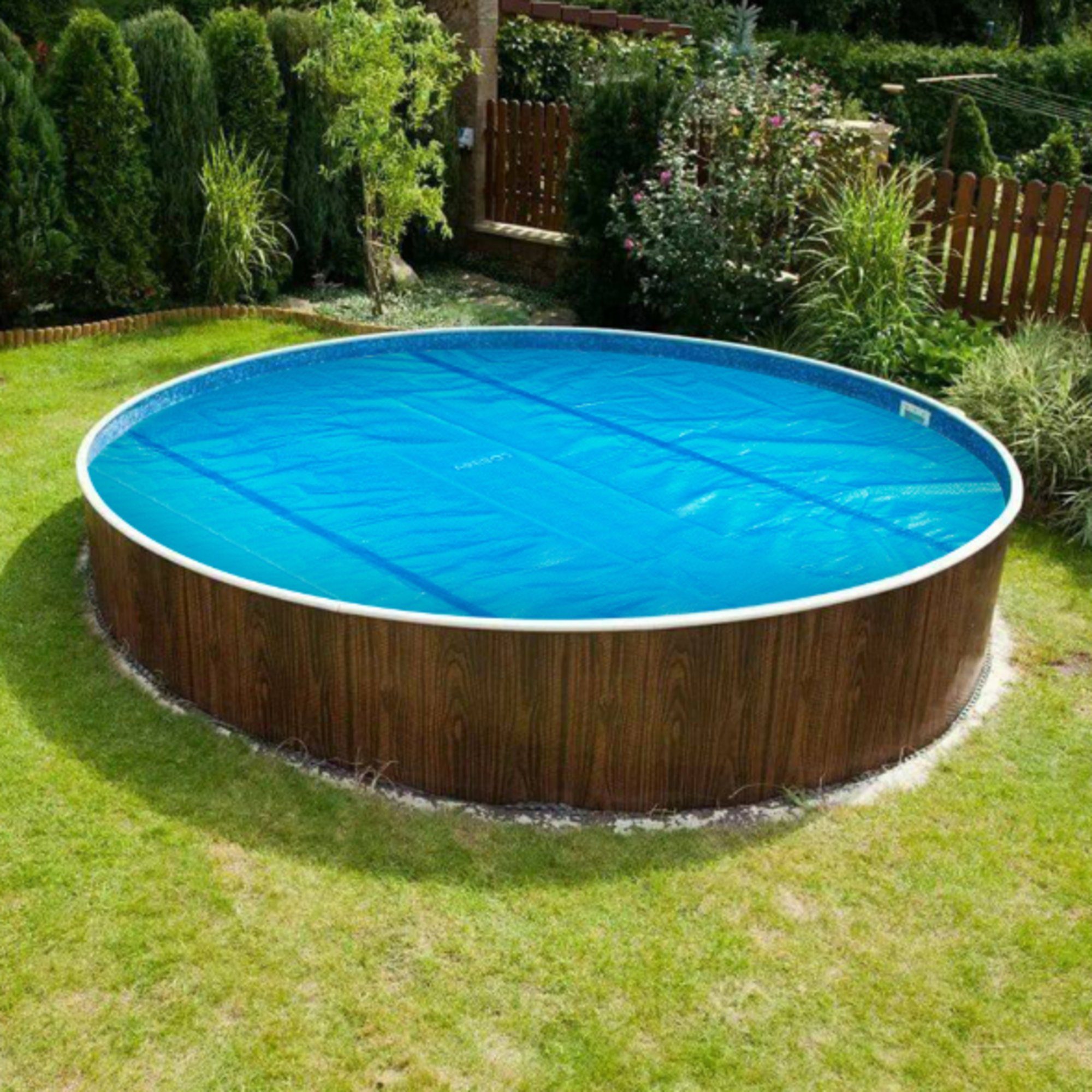 Arebos Solarabdeckplane Wärmeplane Solarfolie Solarplane Solarheizung Pool Heizung (Stück, Blau), Lässt sich auf die gewünschte Größe zuschneiden