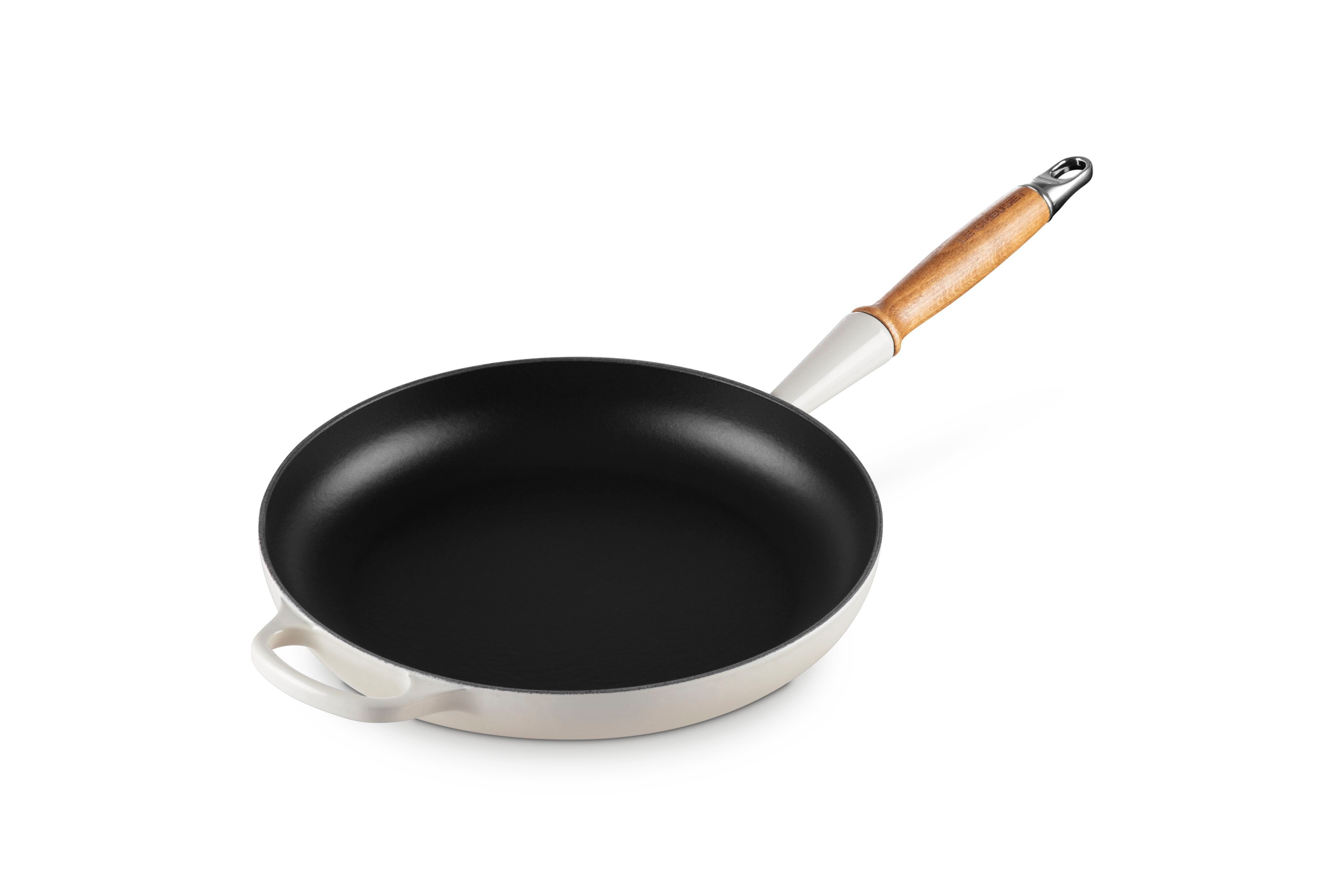 LE CREUSET Bratpfanne Signature Gusseisen mit Holzgriff