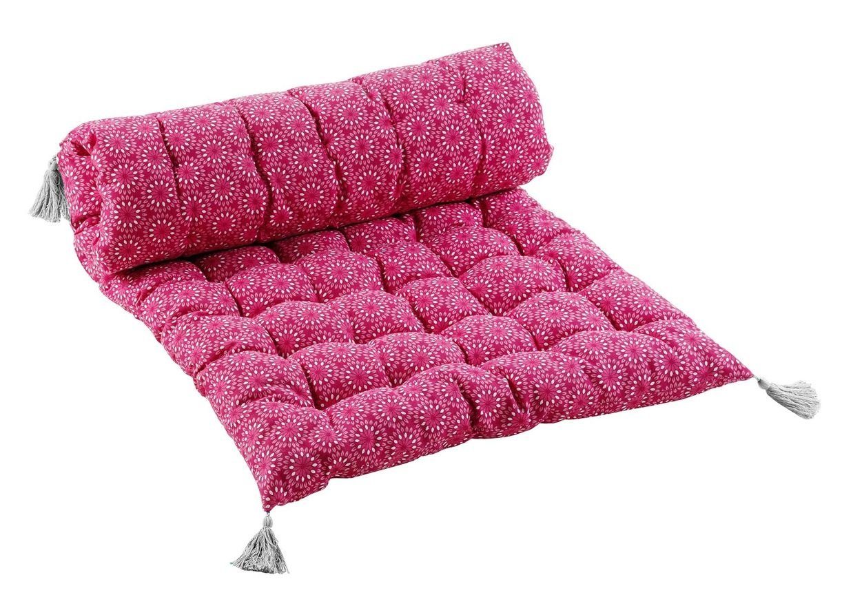 dynamic24 Sitzkissen Sally, (1 St), Palettenkissen 60x120 Garten Paletten  Kissen Polster Auflage pink