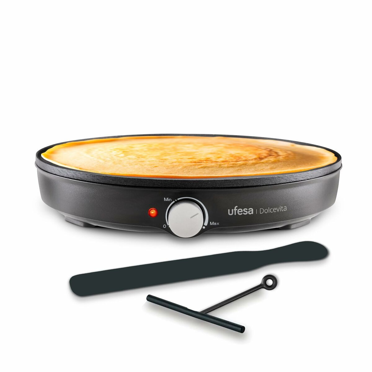 Ufesa Raclette und Fondue-Set Crêpes-Maker UFESA 73408014 Schwarz