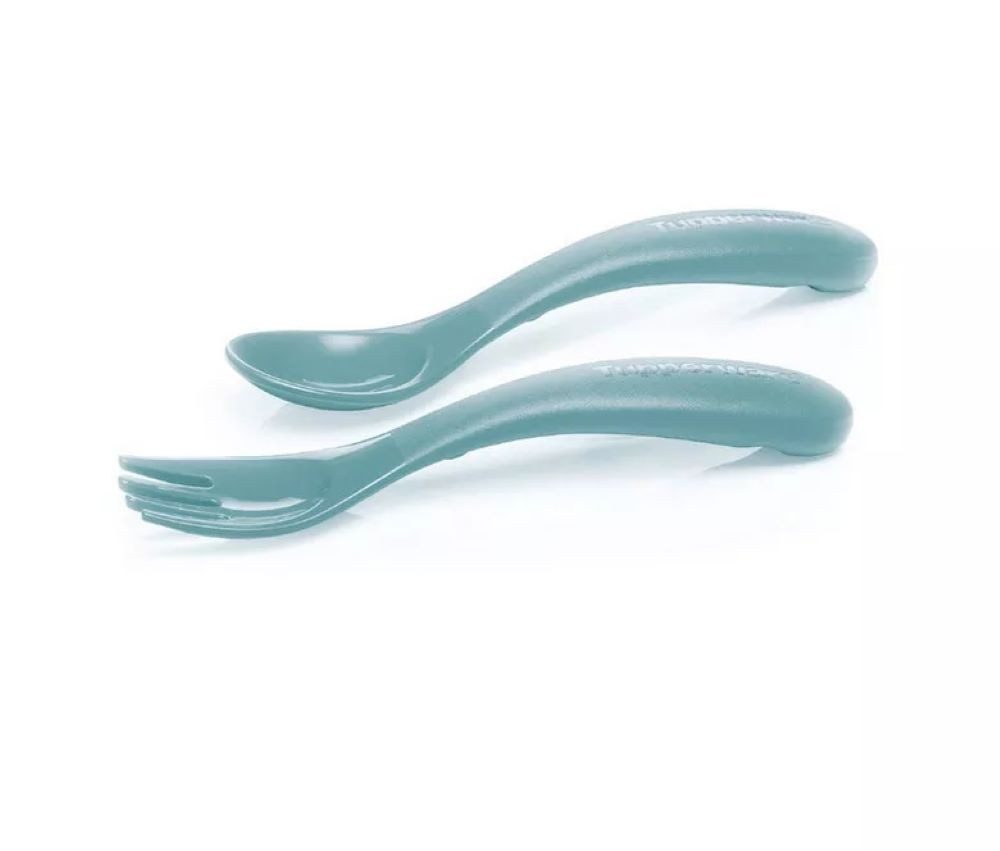 TUPPERWARE Servierschale Tupperware Kinder Besteck hellblau