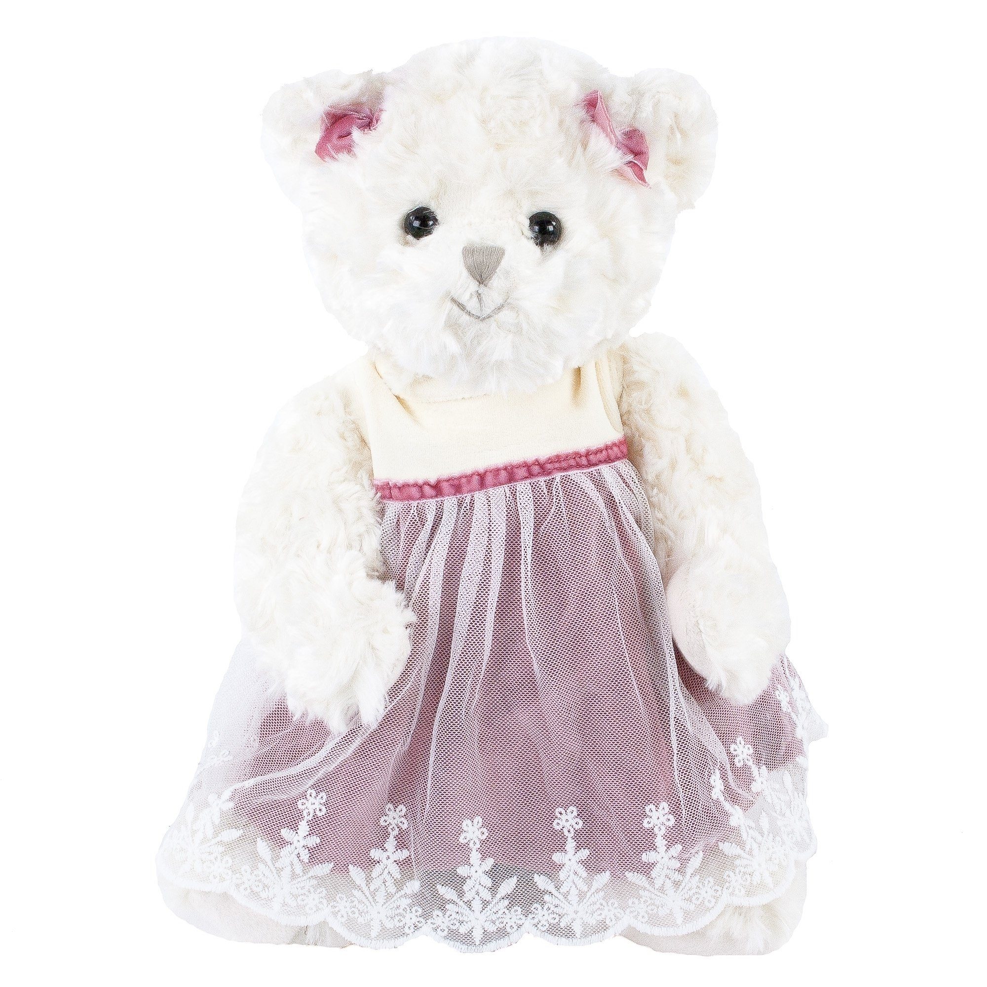 Herfair Weihnachts-Teddybär Plüschtier, 25 Cm Braun – Mit Weihnachtsmütze, Kuschelweich & Perfekt Als Geschenk