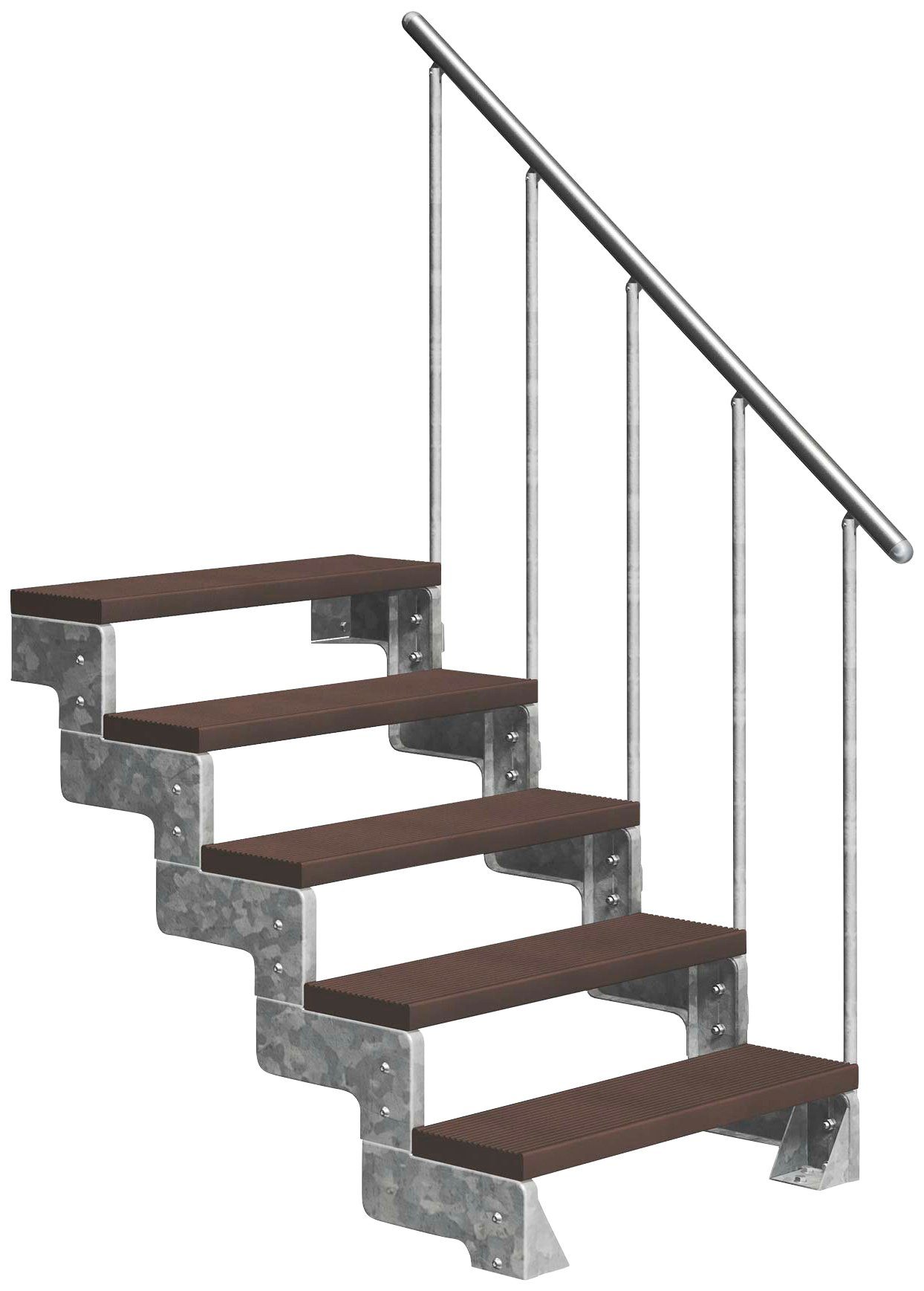 Dolle Außentreppe Gardentop, für 80 cm, cm TRIMAX®-Stufen Stufen 110 bis Geschosshöhen offen