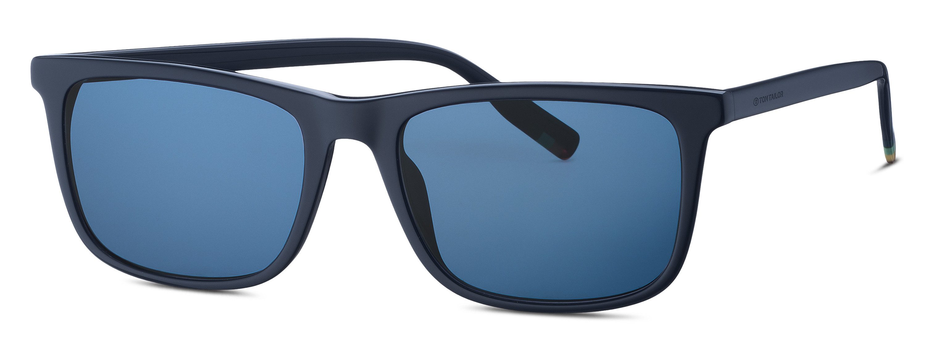 TOM TAILOR Sonnenbrille Modell 676012 Form Karree/Eckig, Logoschriftzug auf Bügel, Kunststofffassung