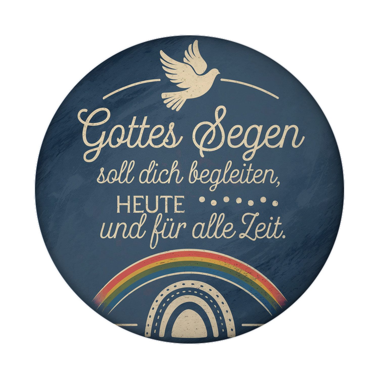 speecheese Magnet Taube und Regenbogen - Gottes Segen Magnet von speecheese
