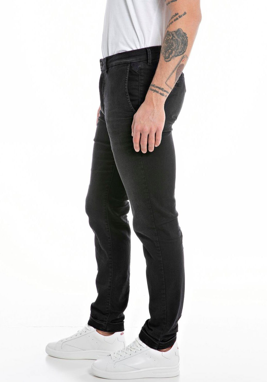 Replay Slim-fit-Jeans schwarz