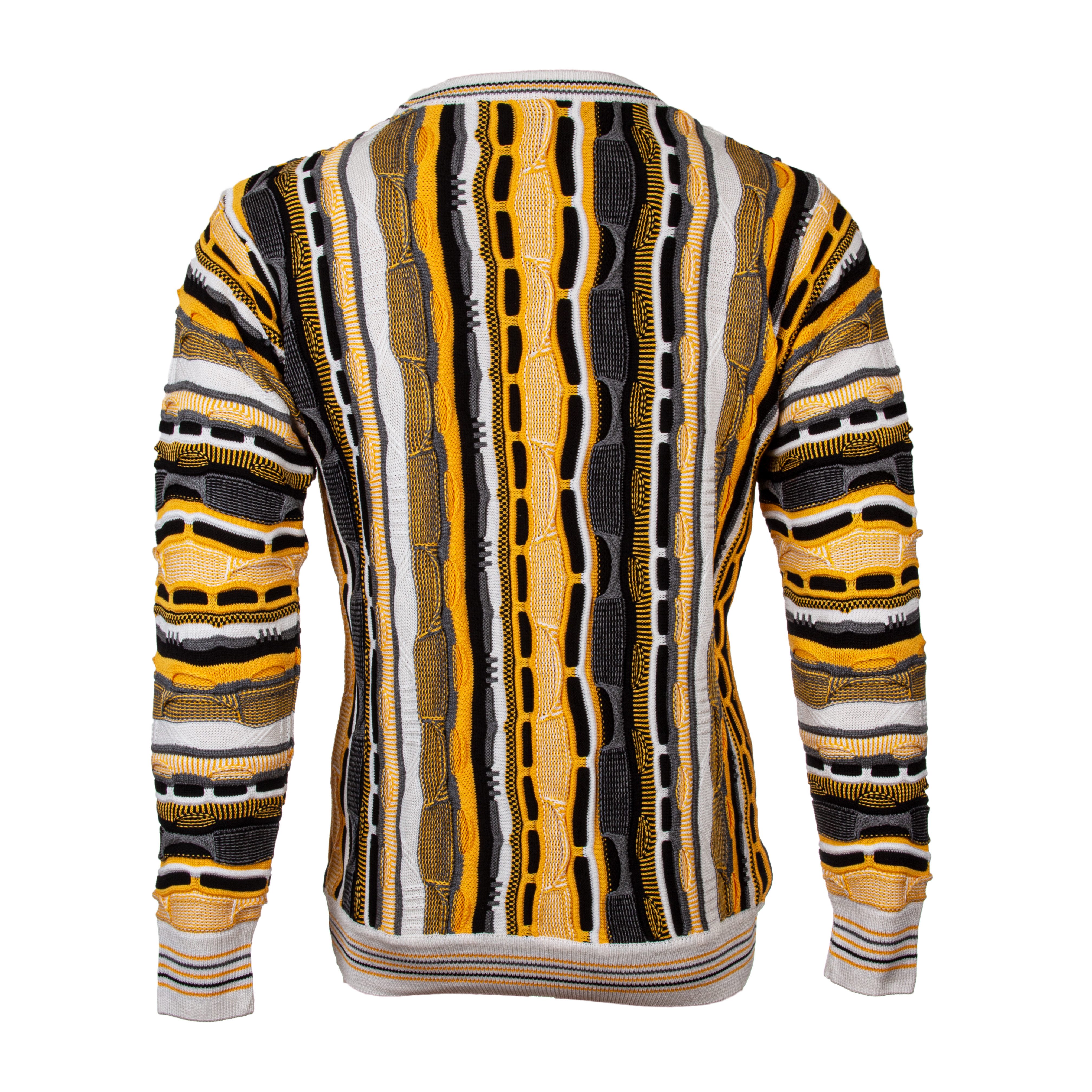 Cascallo Strickpullover Marcello - Gestrickter Luxus Designer Rundhals-Pullover Regular Fit (1-tlg) 3D Optik