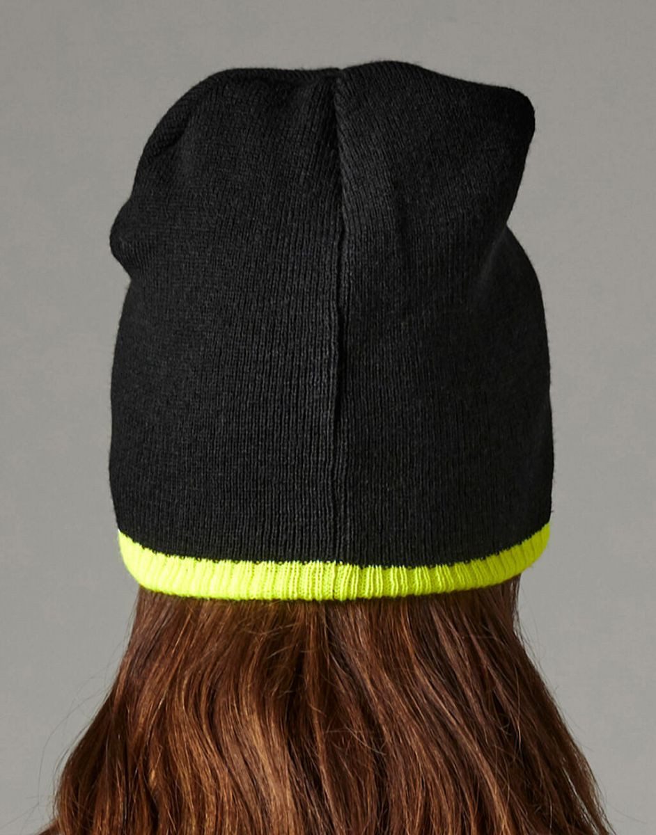 Beechfield® Bommelmütze Two-Tone Pull-On Beanie Wintermütze günstig online kaufen