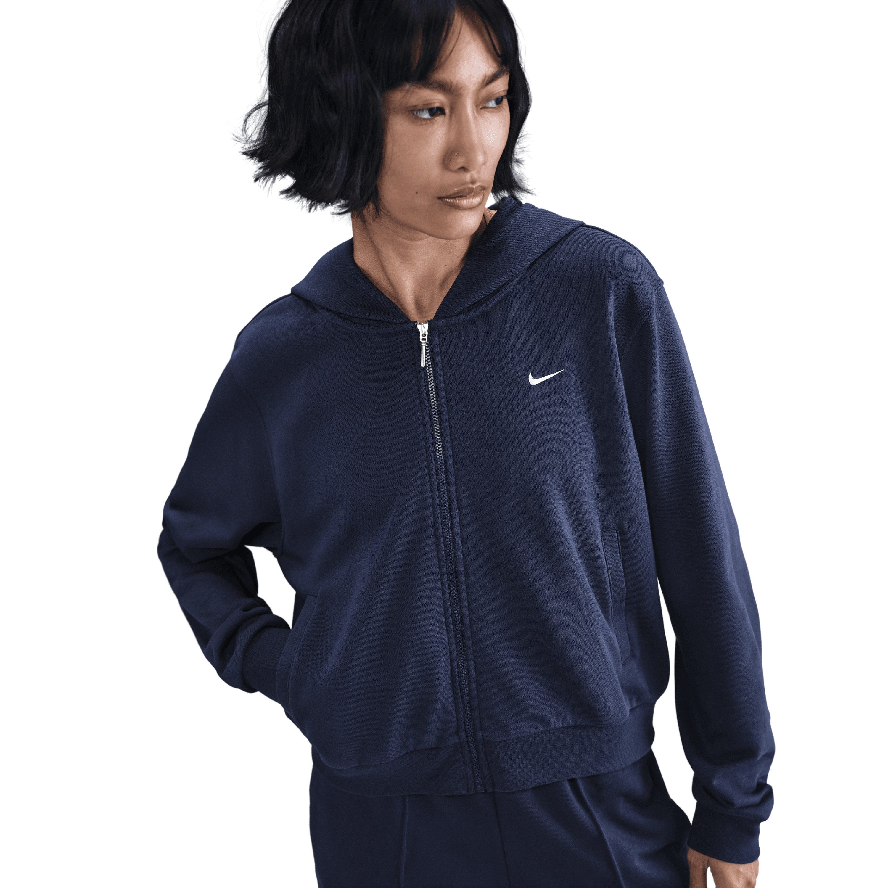 Nike Sweatjacke W NSW NK CHLL FT FZ HDY MIDNIGHT NAVY/SAIL