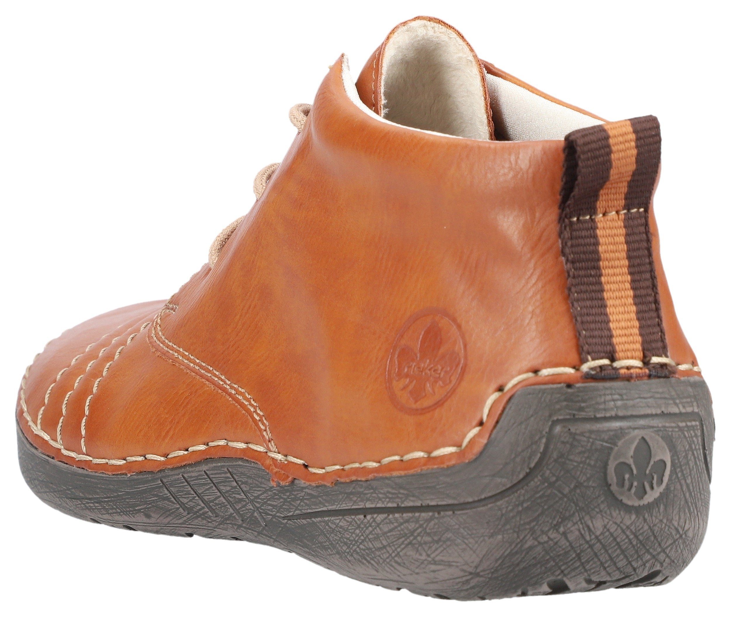 Rieker Schnürboots mit feinen Ziernähten