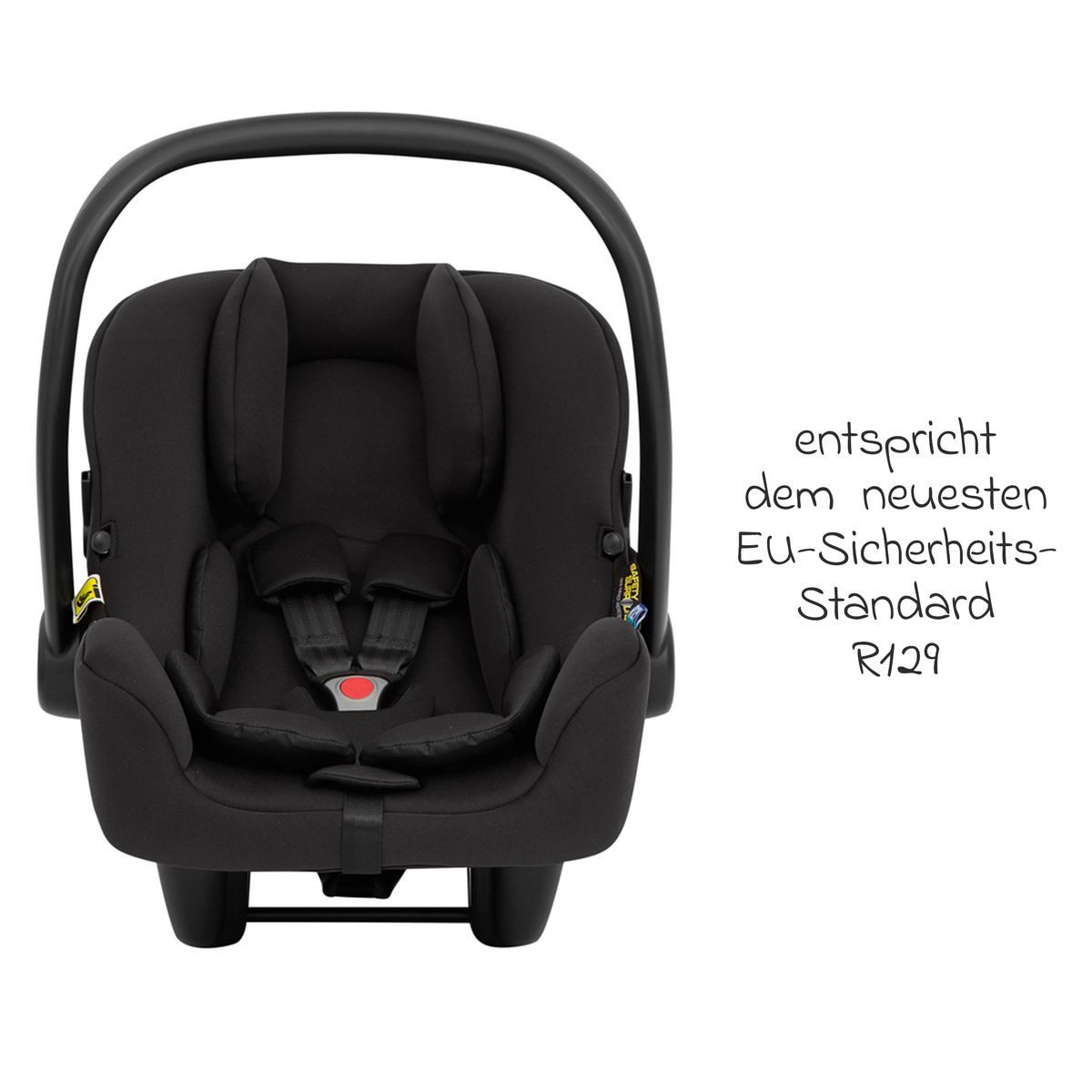 Graco Babyschale SnugLite - Midnight, Baby Autositz ab Geburt - 13 kg (40 cm - 75 cm) mit Sitzverkleinerer