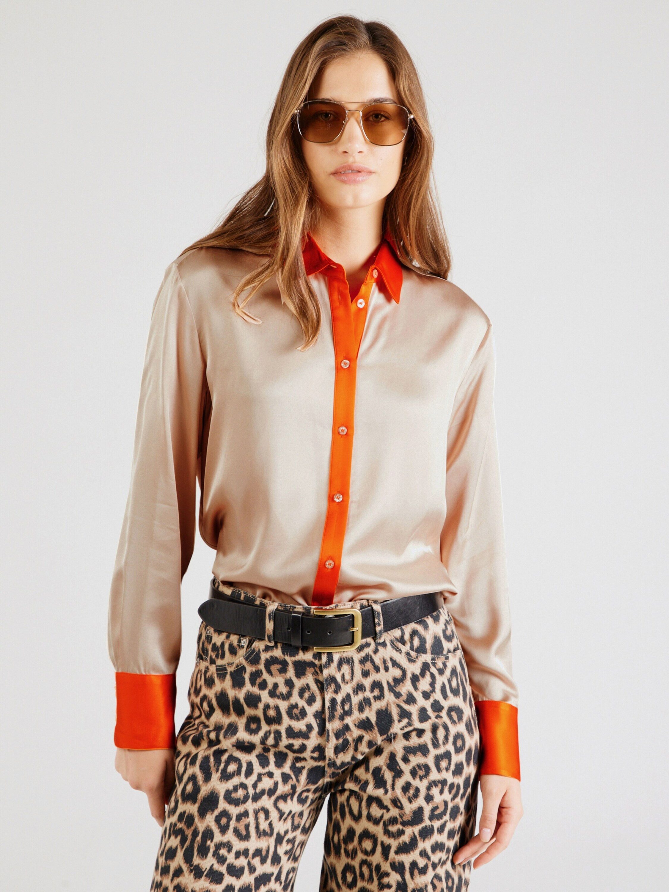 Emily Van Den Bergh Langarmbluse (1-tlg) Drapiert/gerafft