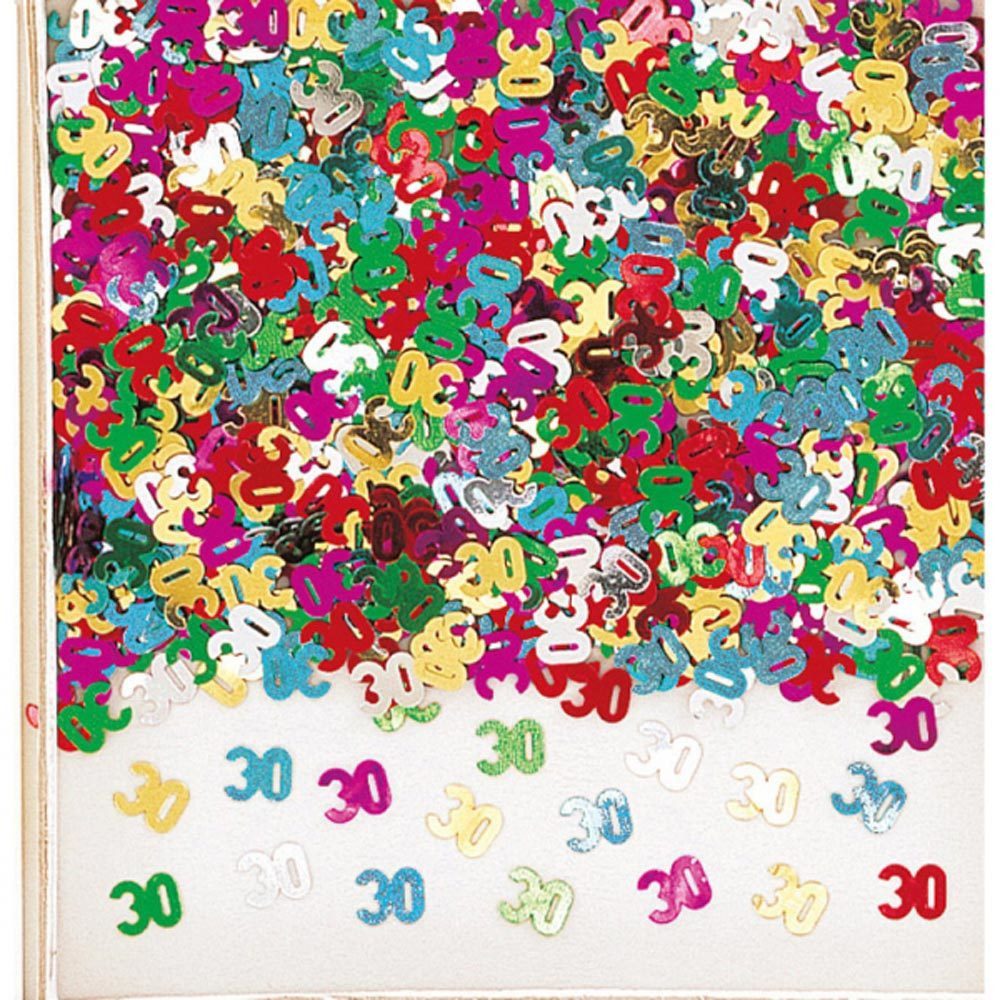 Amscan Konfetti Amscan Konfetti '30' Geburtstag Party Deko Mehrfar