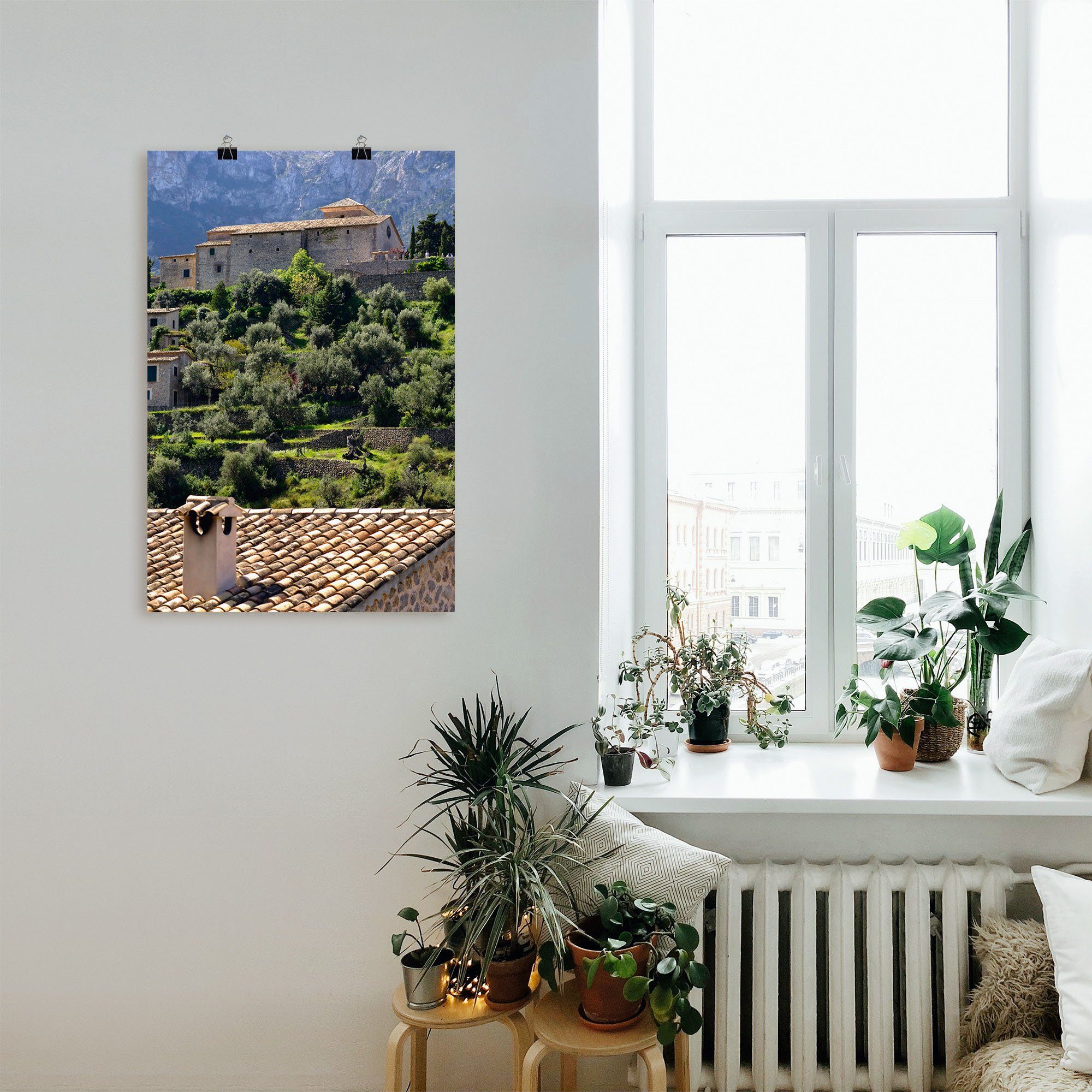 Artland Wandbild Ambiente bei Valldemossa, Mallorca, Gartenbilder (1 St),  als Alubild, Leinwandbild, Wandaufkleber oder Poster in versch. Größen