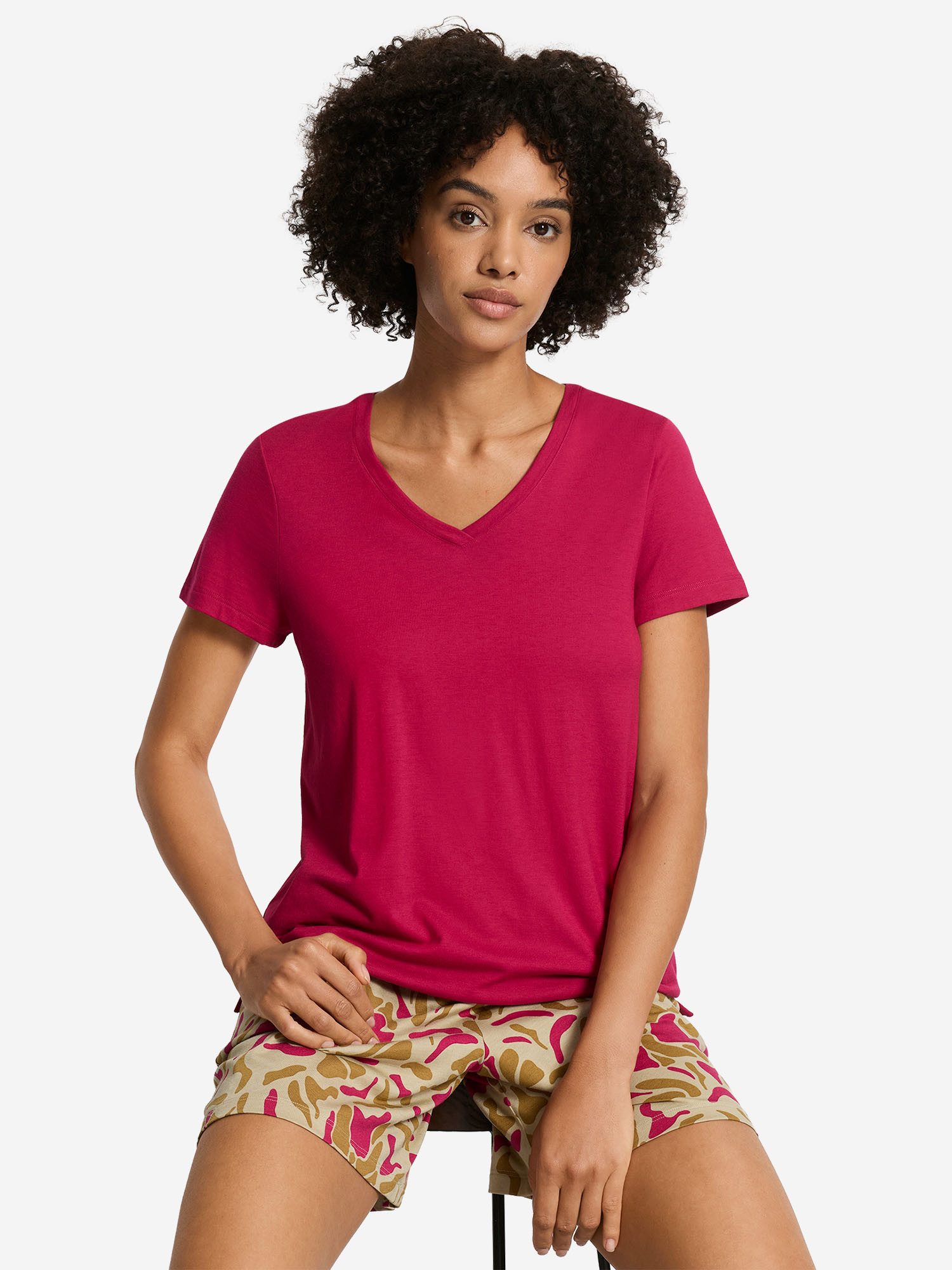 Hanro T-Shirt Sleep & Lounge Tee Shirt, Kurzarmshirt, Basic Shirt
