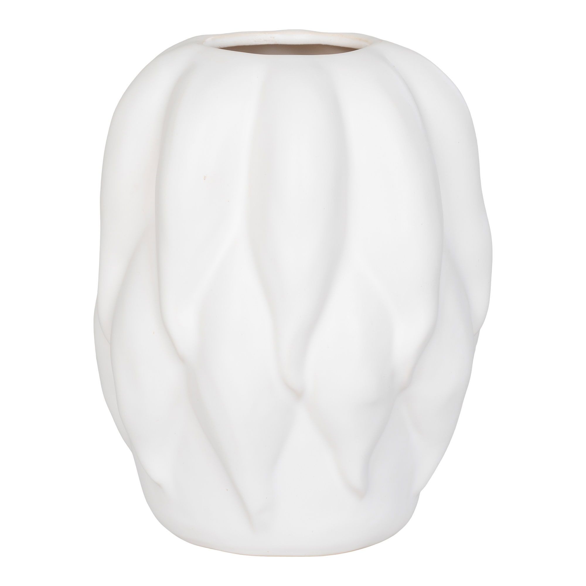 tinkaro Dekovase Vase Keramik 19,5 x 19,5 x 26 cm Beige (1 St), Schlichter Blütengefäß für Blumen als dekoratives Element im Wohnraum