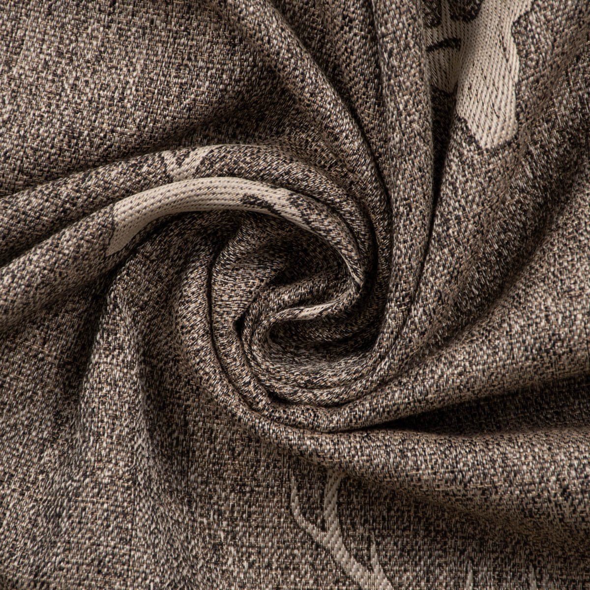 SCHÖNER LEBEN. Tischdecke Tischdecke Jacquard Hirschkopf Geweih braun beige verschiedene Größen, made in Germany,handmade,doubleface – Bild 5 von 5