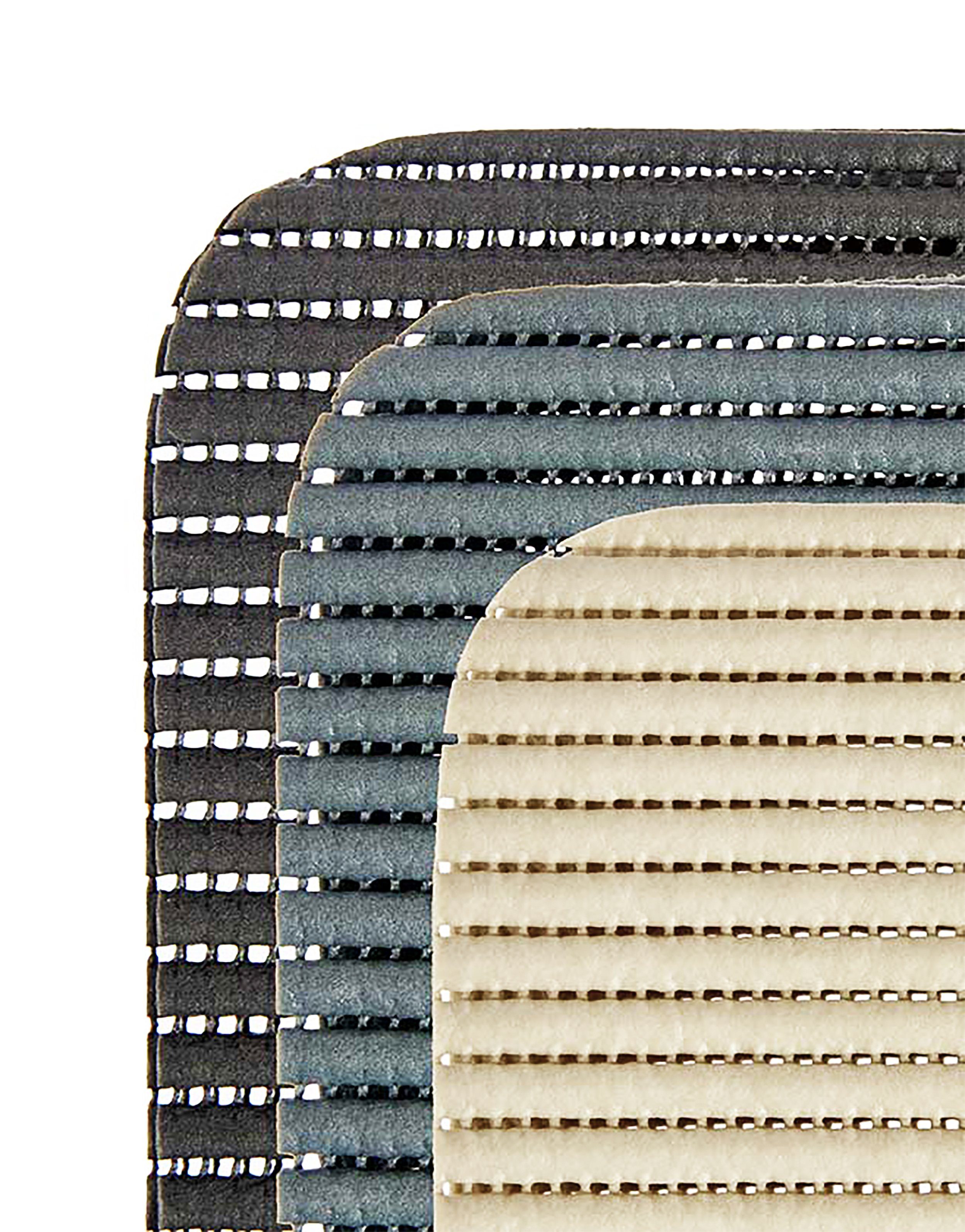 KINVARA Abtropfmatte 2X ABTROPFMATTE 32x32cm Gläsermatte Gläserabtropfmatte 39 (Grau), rutschfest Antirutschmatte Trockenmatte Topfmatte Abtropfgestell Matte