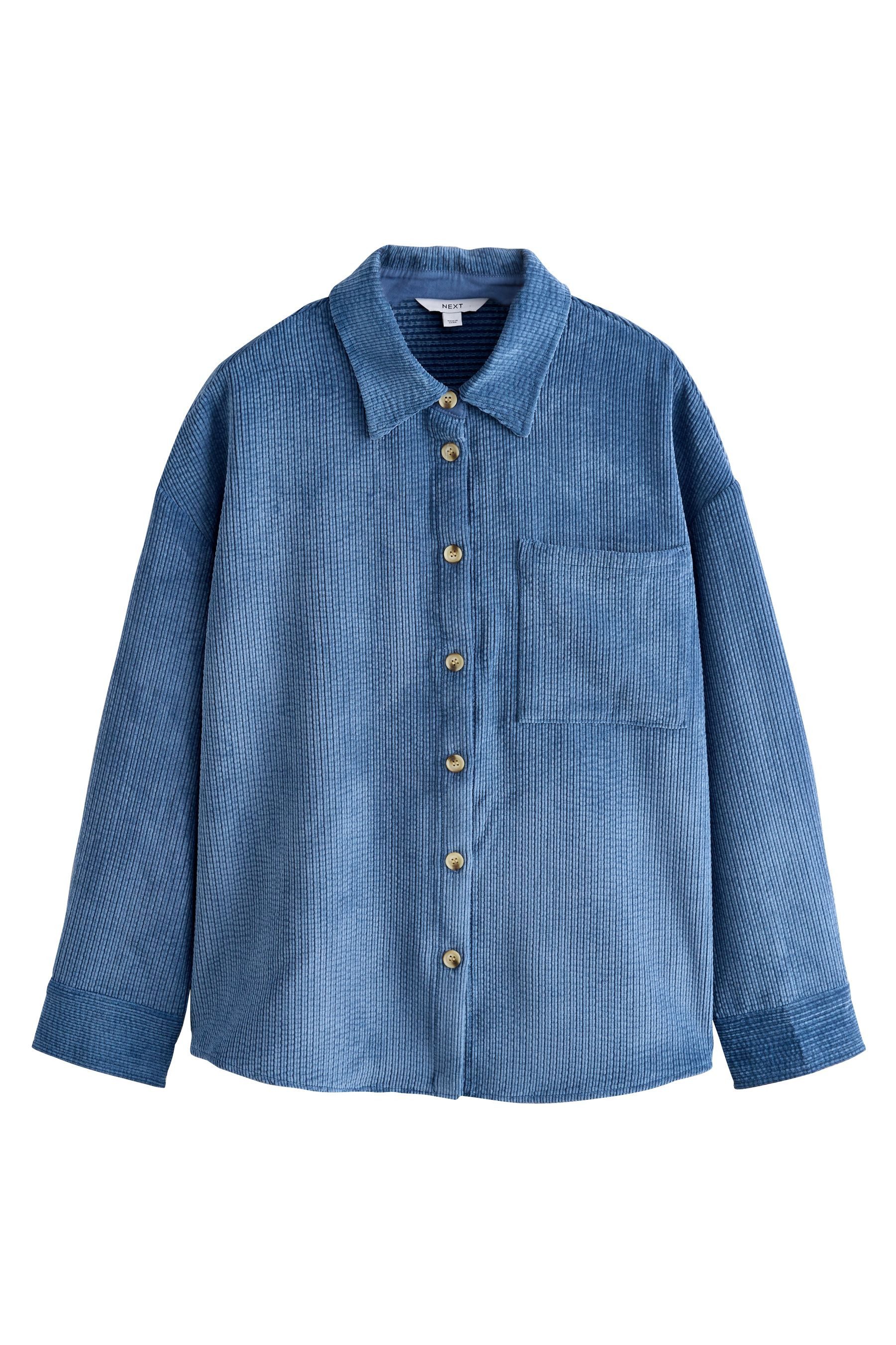 Next Langarmhemd Langärmelige Hemdjacke aus Kord (1-tlg) günstig online kaufen