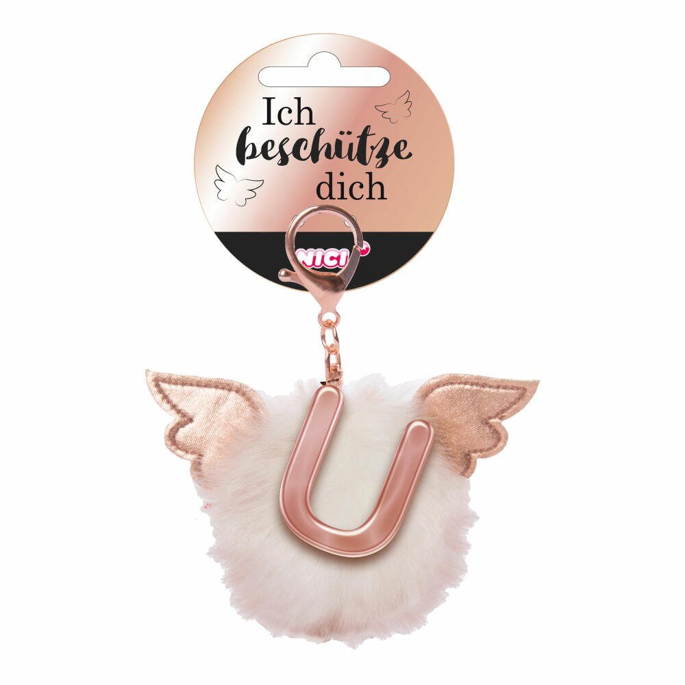 Nici Schlüsselanhänger Schutzbommel ABC-Anhänger Buchstabe U