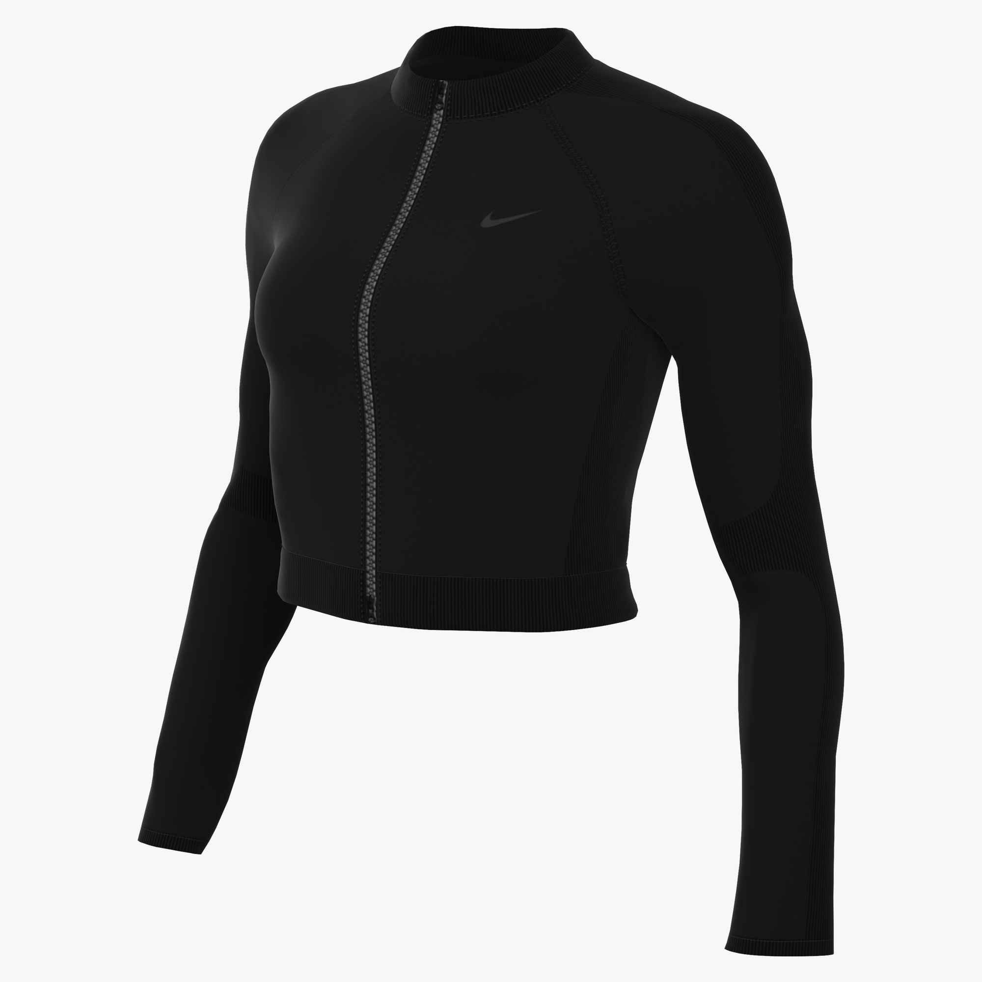 Nike Sweatjacke W NP DF SMLS FZ MIDLAYER mit Reißverschluss, schnell trocknendes Material – Bild 3 von 4