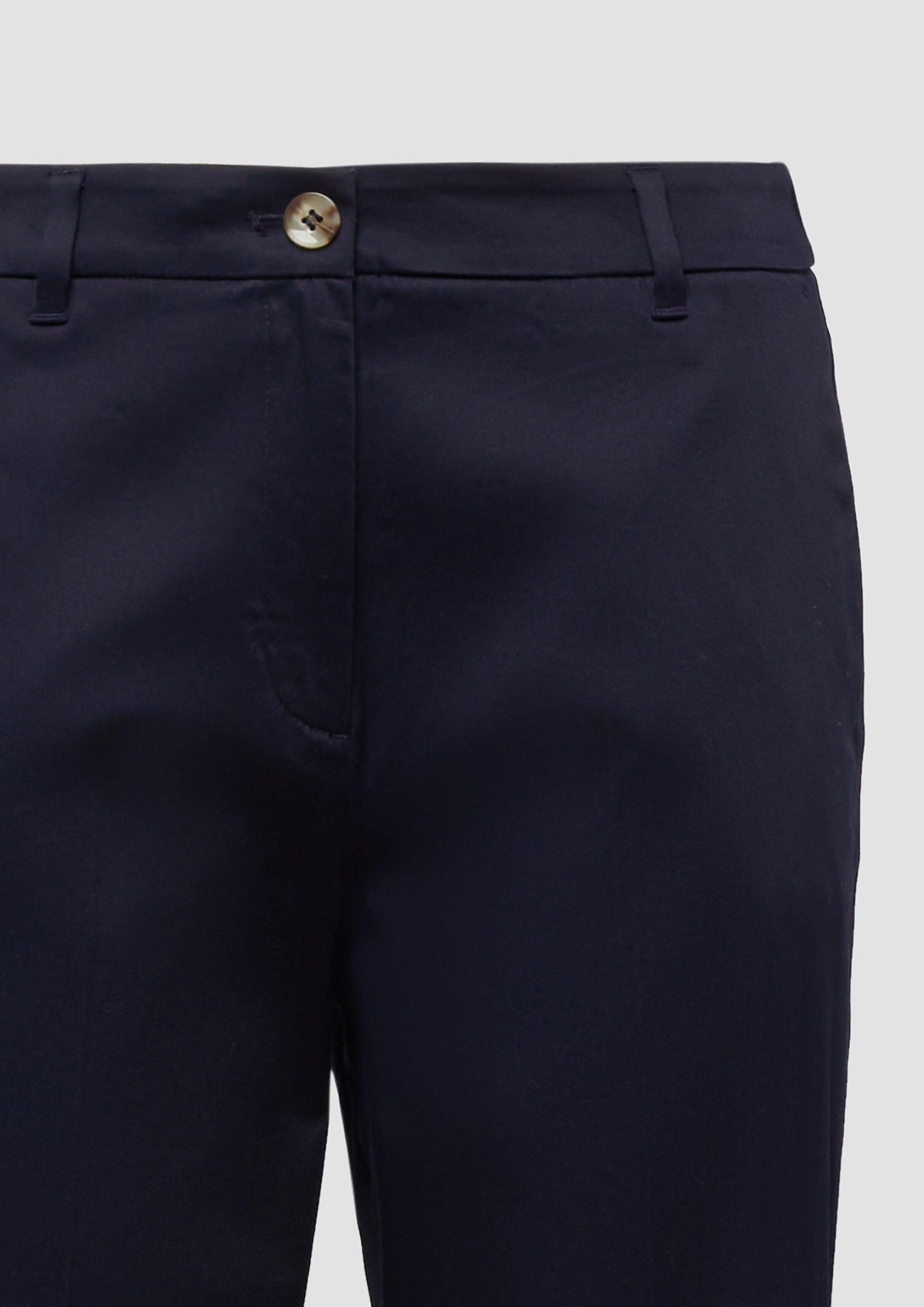 s.Oliver 7/8-Hose Hose Chino aus Baumsatin mit Turn-up