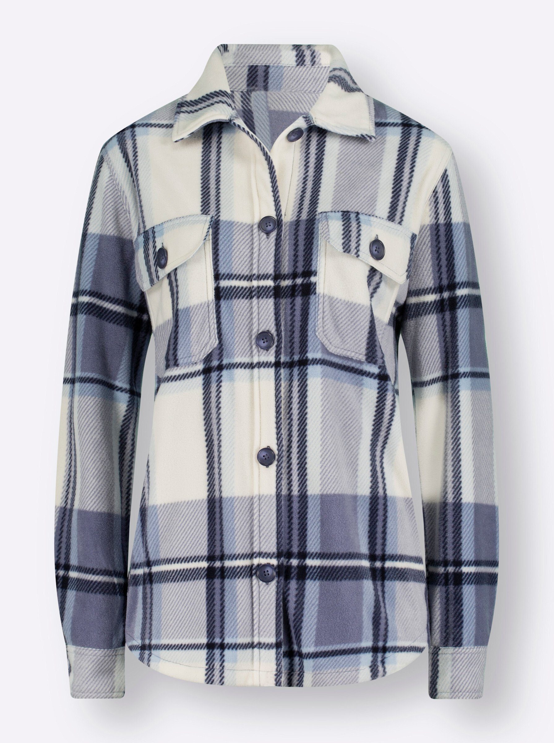 Witt Fleeceshirt Fleece-Bluse Langarm Länge ca. 74 cm