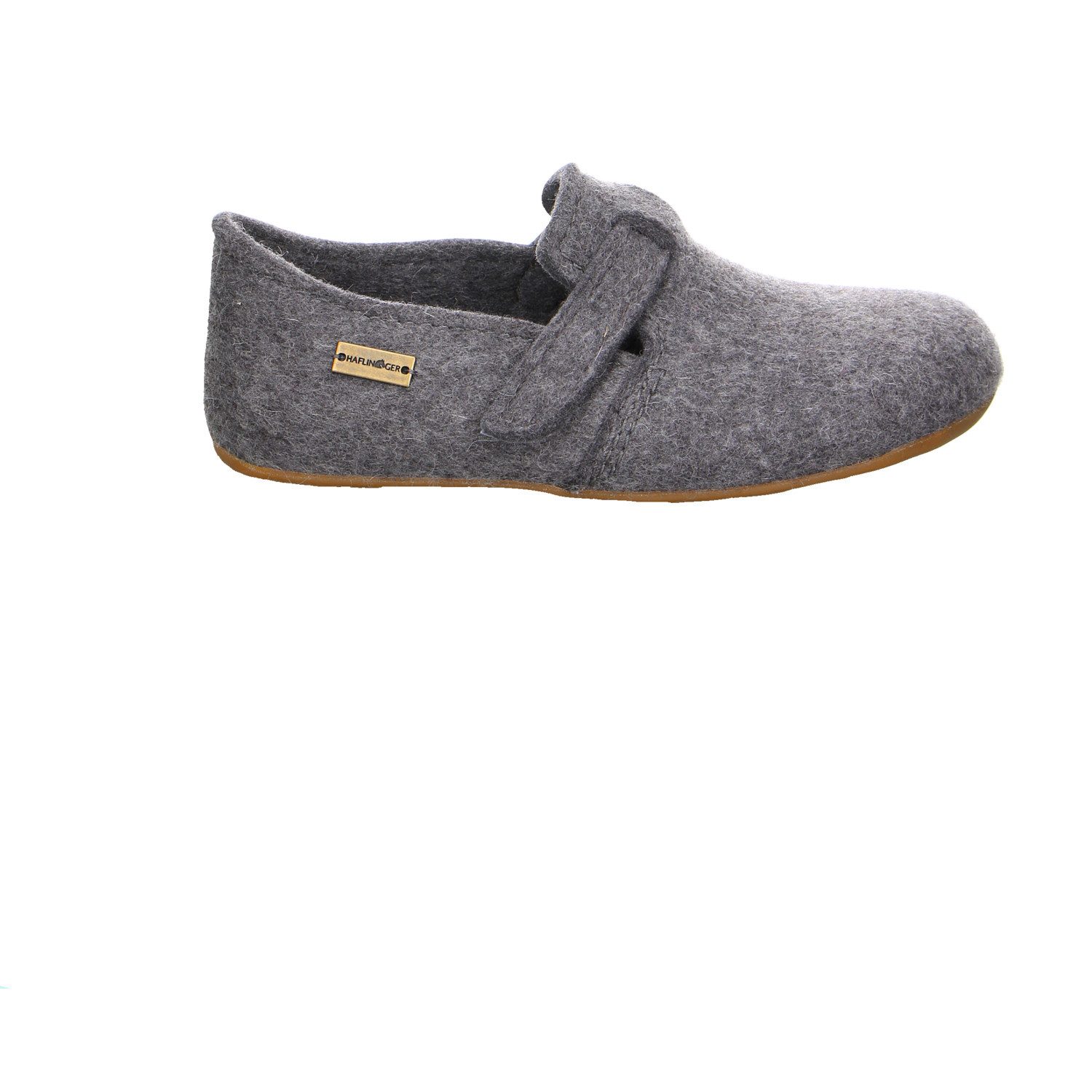 Haflinger Everest Foucs Leinen-Stoff Hausschuhe Winter grau Pantoffel