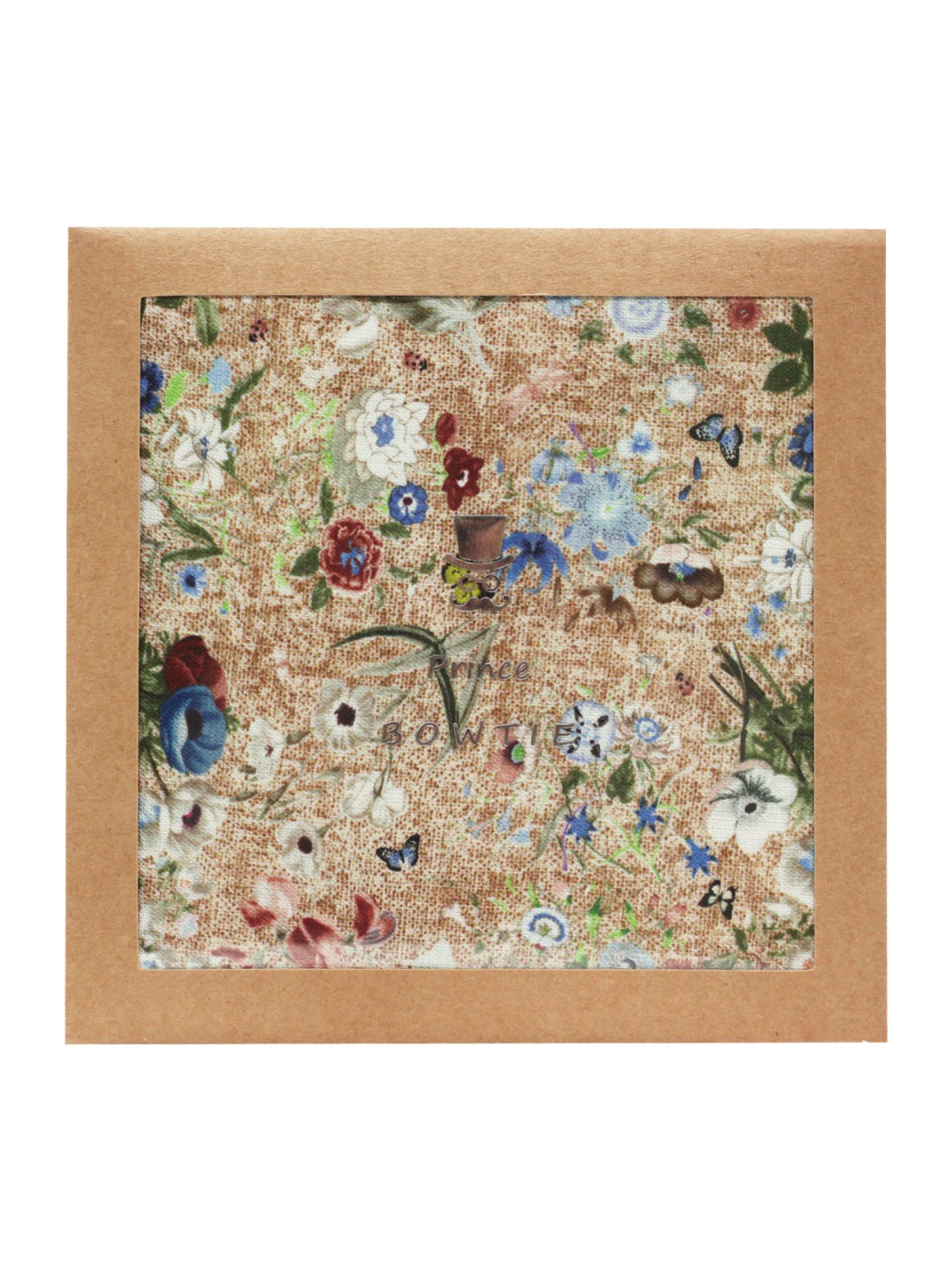 Prince Bowtie Hosenträger Einstecktuch mit floralem Druck