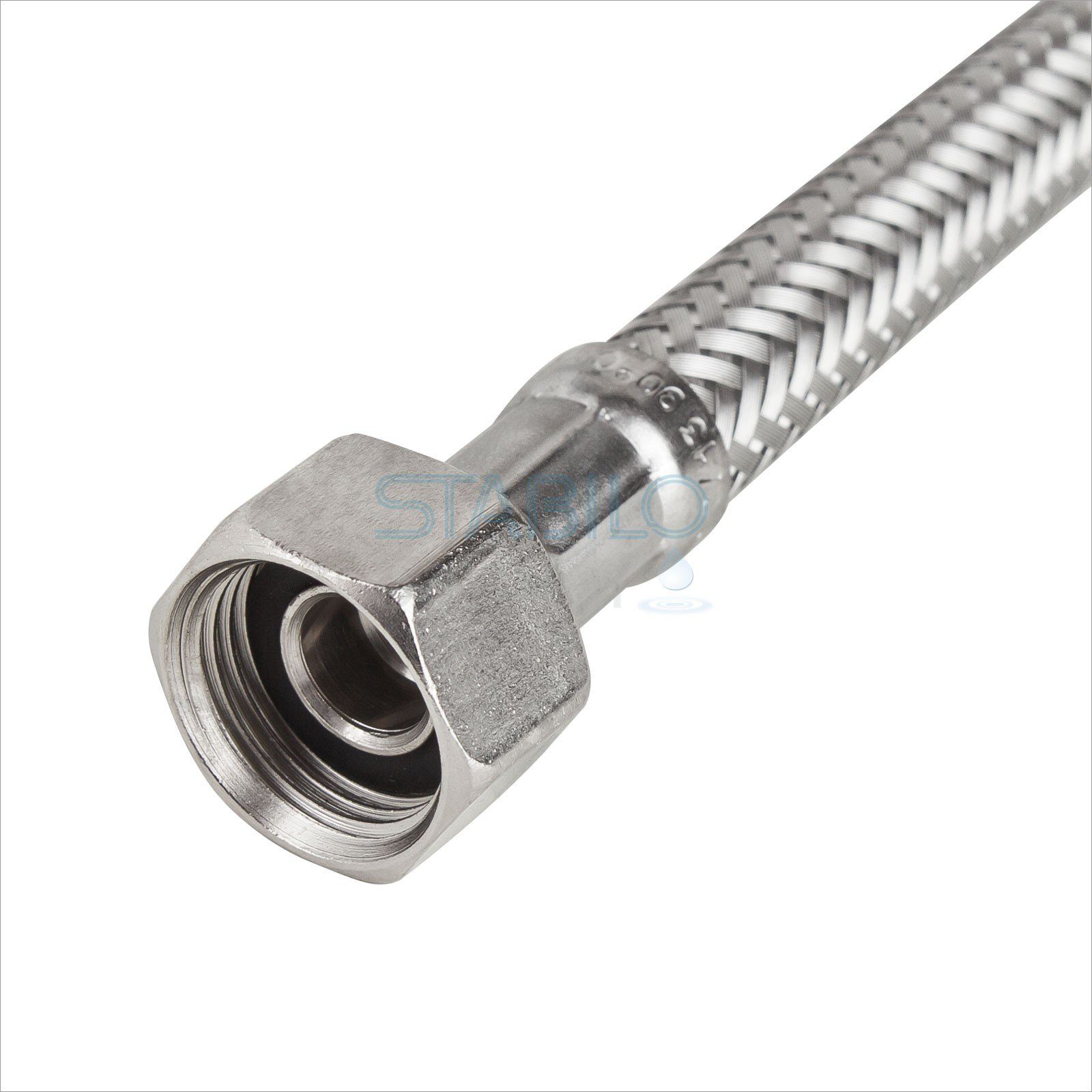 WIP Flexschlauch Edelstahl Panzerschlauch DN8 3/8" Zoll x 10mm 30cm