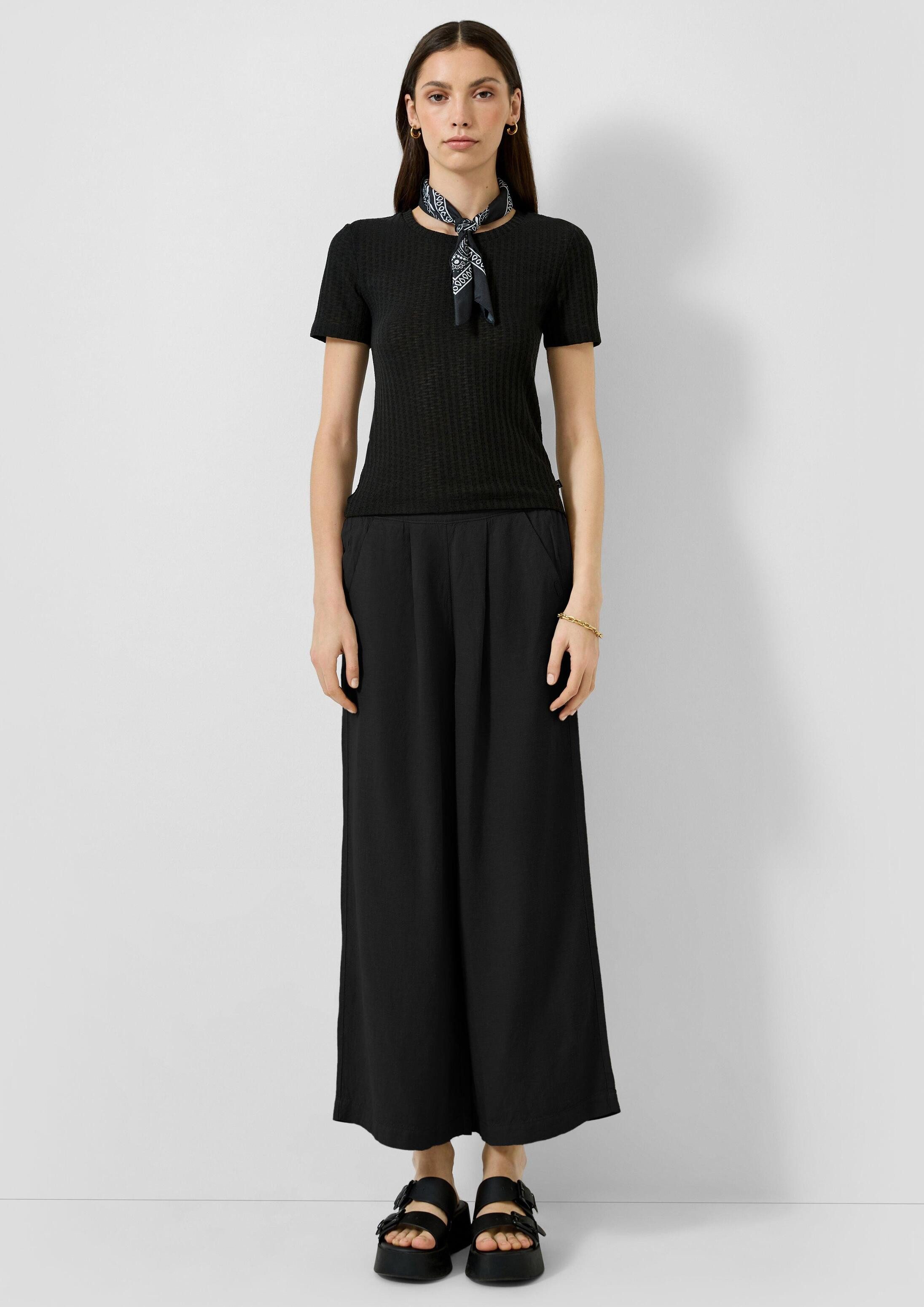 QS Culotte Hose Leinenmix-Culotte
