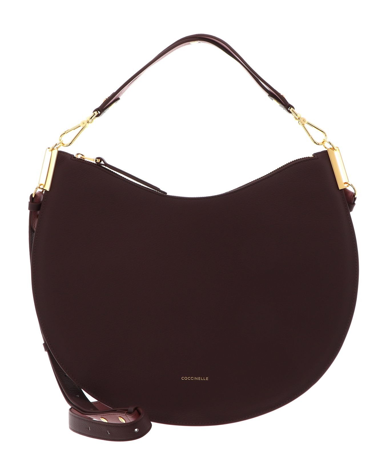 COCCINELLE Schultertasche Handbag Double Grainy Leather, aus echtem Rindsleder