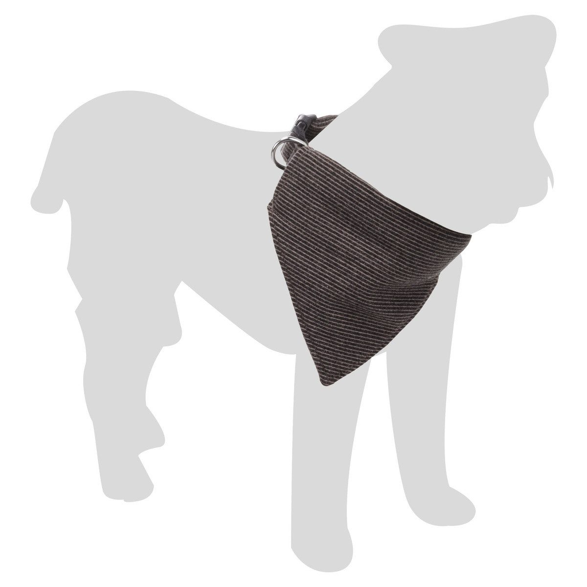 Flamingo Hunde-Halsband Halsband mit Bandana Herbert dunkelbraun