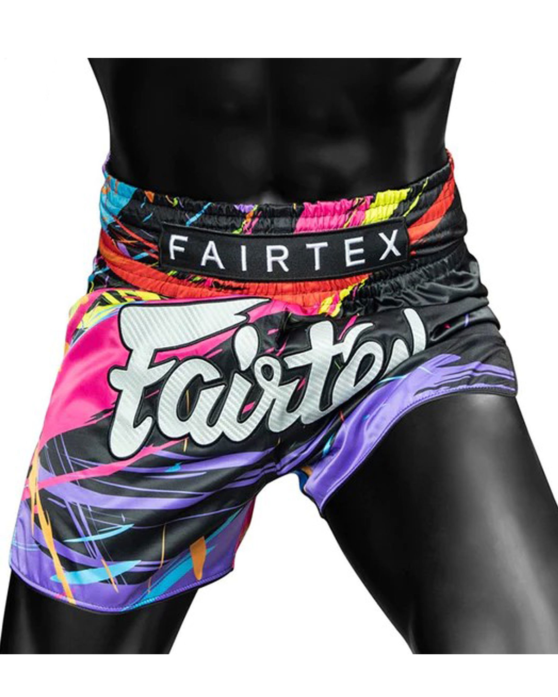 Fairtex Шорты Muay Thaiboxhose World Music Black (Packung, 1er-Pack) Handgefertigt in Thailand