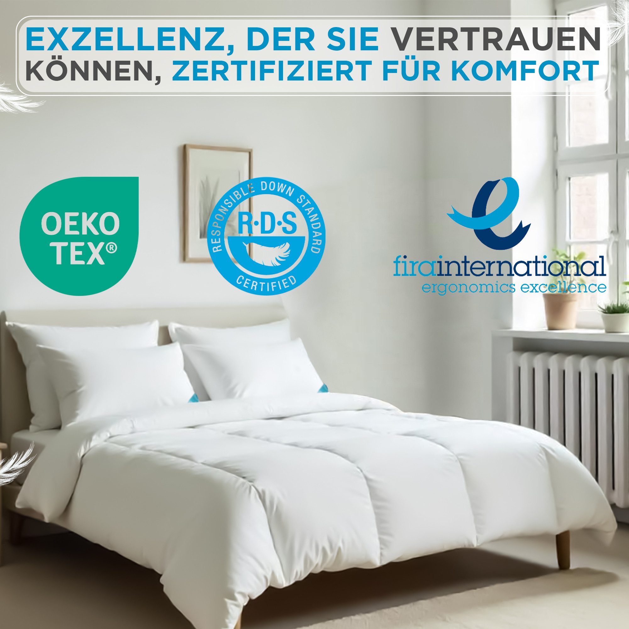 Sandaro Home Kopfkissen Kissen Kopfkissen40x80 cm günstig online kaufen