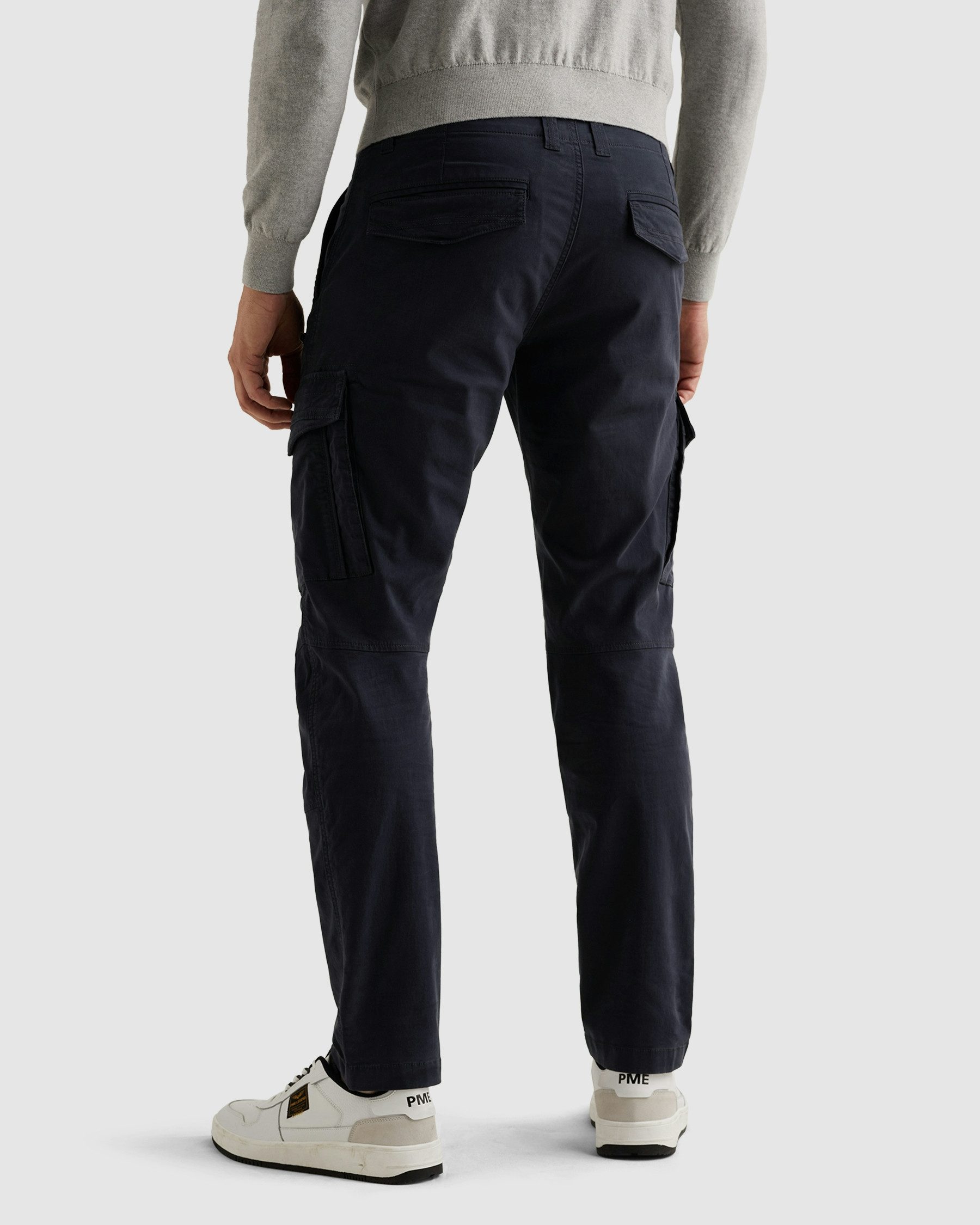 PME LEGEND Cargohose Nordrop Stretch Twill mit Logo Stickerei