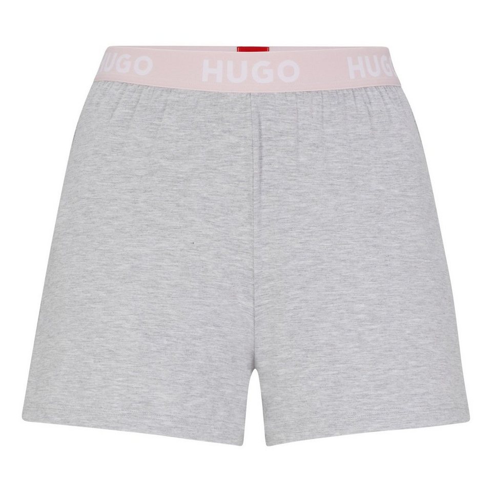 HUGO Pyjamashorts Unite Shorts mit sichtbarem Bund mit Marken-Logos