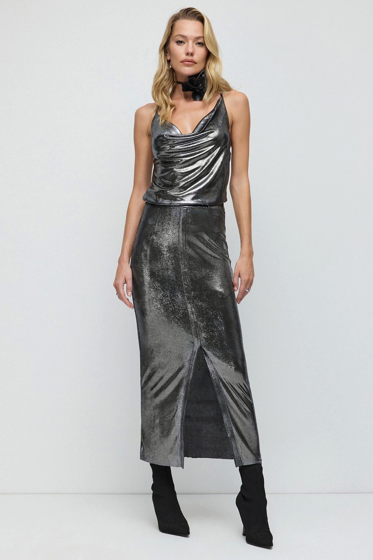 No Matter What Midirock Schmal geschnittener Rock mit Schlitz vorne günstig online kaufen