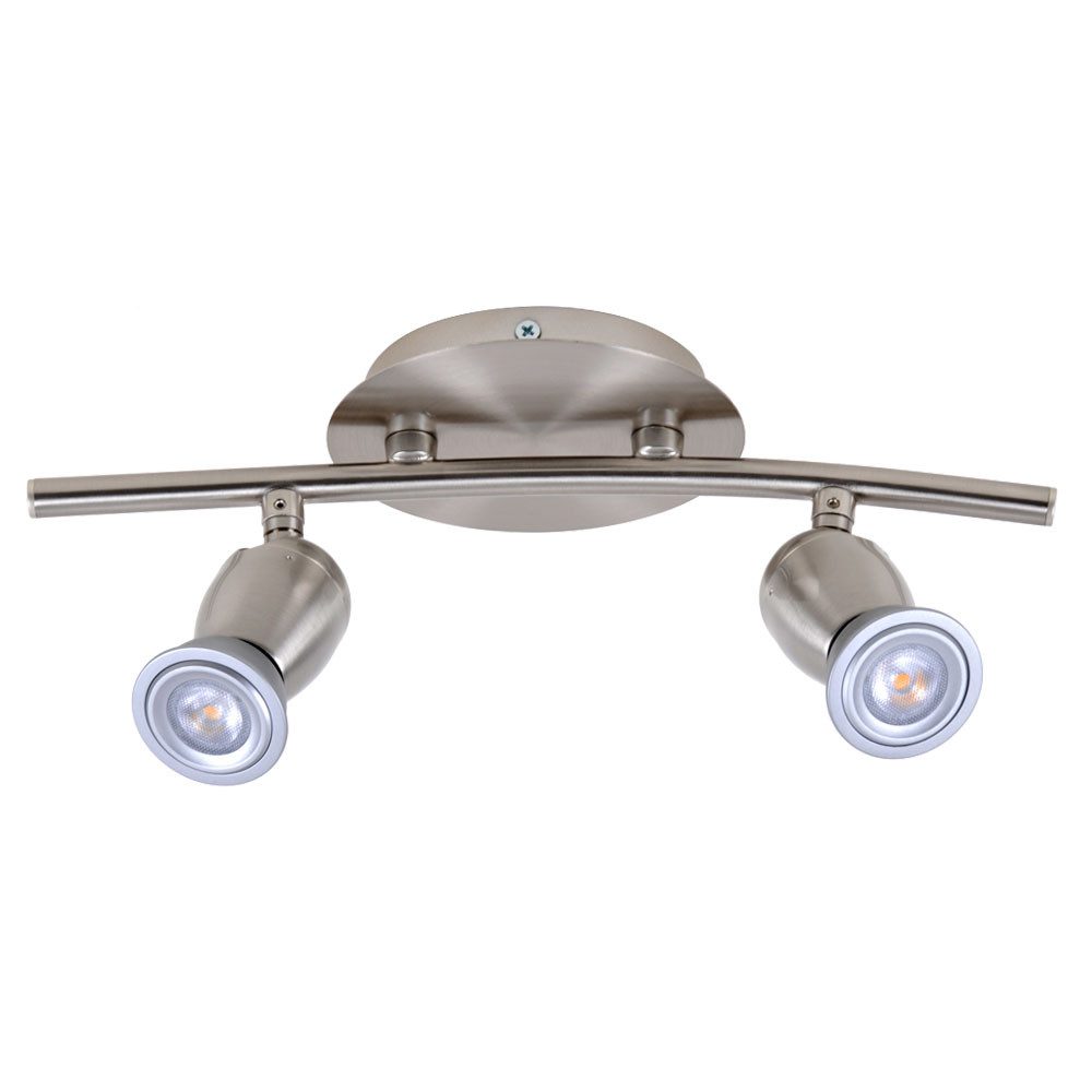 Philips LED Deckenleuchte, Leuchtmittel inklusive, Warmweiß, Deckenleuchte Deckenlampe Spotleuchte Spotlampe LED Chrom