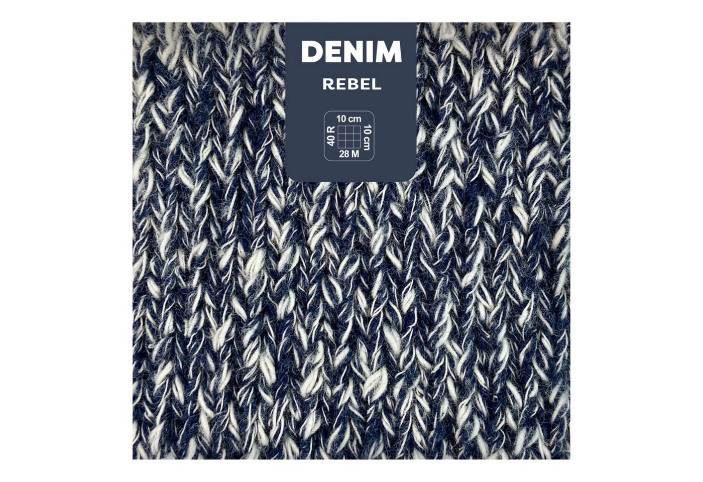 Thumbnail - myboshi Denim, vegane Wolle aus 50% recycelter Jeans Häkelwolle, 135 m (10-St), Meliert