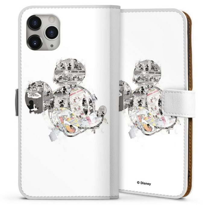 DeinDesign Handyhülle Mickey Mouse Offizielles Lizenzprodukt Disney Mickey Mouse - Collage Apple iPhone 11 Pro Max Hülle Handy Flip Case Wallet Cover ZN11774
