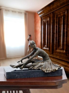 Aubaho Skulptur Bronzeskulptur Bronze Figur Tänzerin nach Chiparus Skulptur Antik-Stil