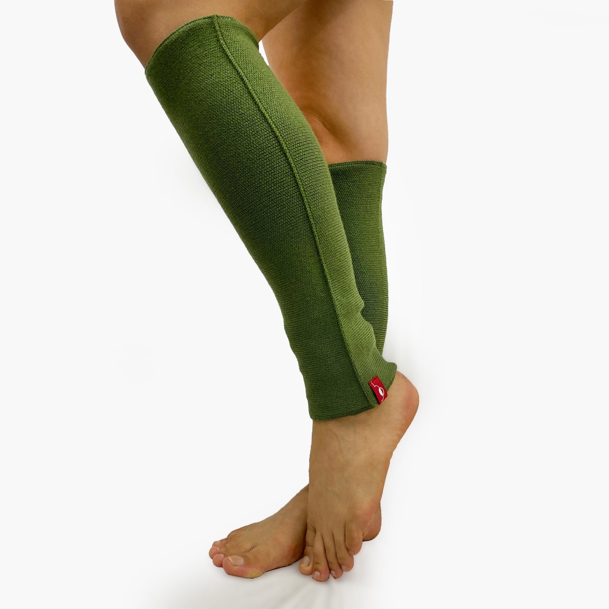vincente® wärmend, Grün aus Gelenkwärmer elastisch, Beinstulpen Strick, formbeständig, weichem Beinstulpen256