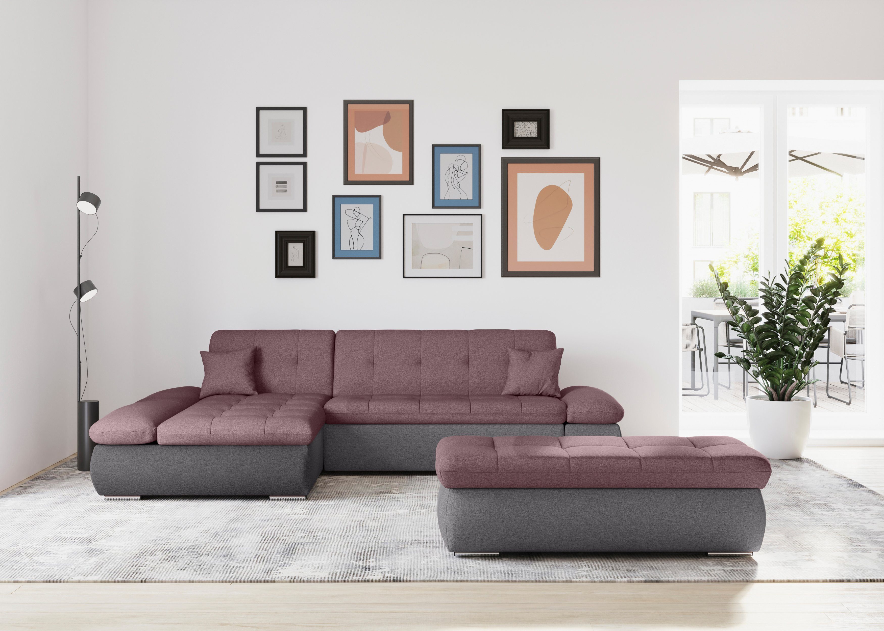DOMO collection Ecksofa Moric, L-Form, XXL-Sofa günstig online kaufen