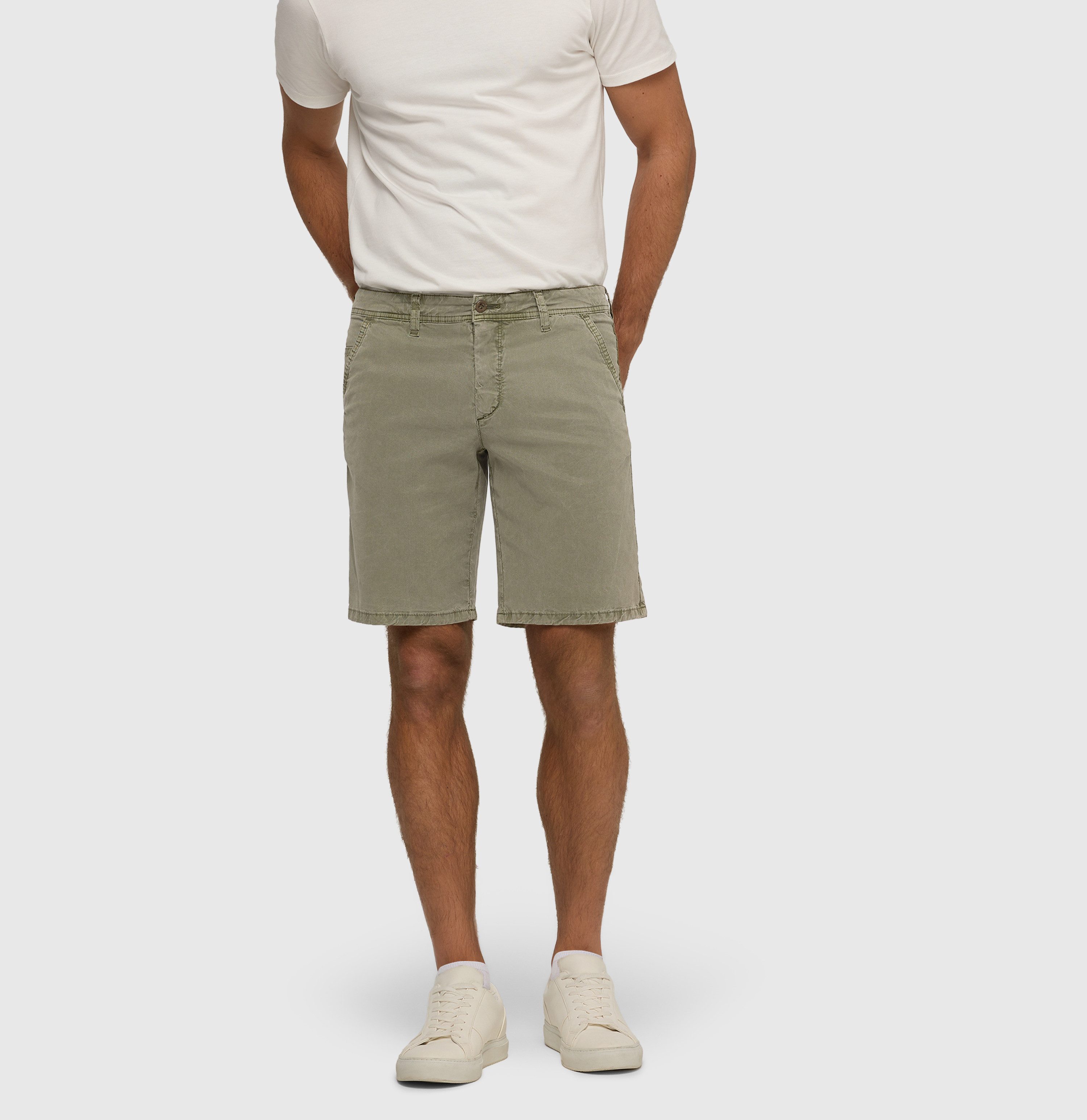 MAC Bermudas Liam Bermuda in gewaschener Optik, Twillqualität