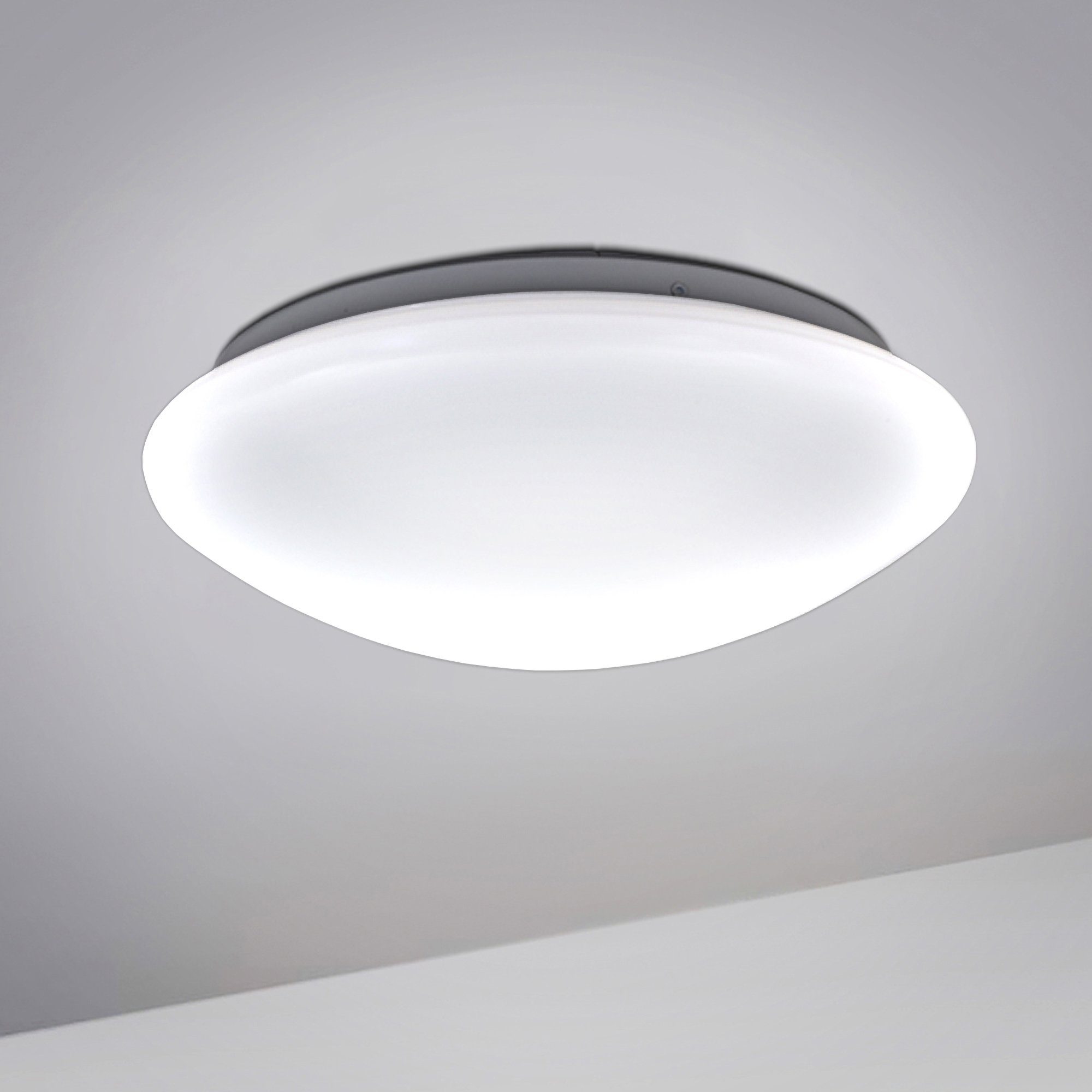 B.K.Licht LED Deckenleuchte, LED fest Neutralweiß, IP44 Küche Design Flur integriert, Deckenlampe Deckenstrahler Bad LED Badezimmer