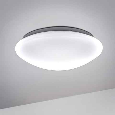 B.K.Licht LED Deckenleuchte, LED fest integriert, Neutralweiß, LED Bad Deckenlampe Design Deckenstrahler IP44 Badezimmer Küche Flur