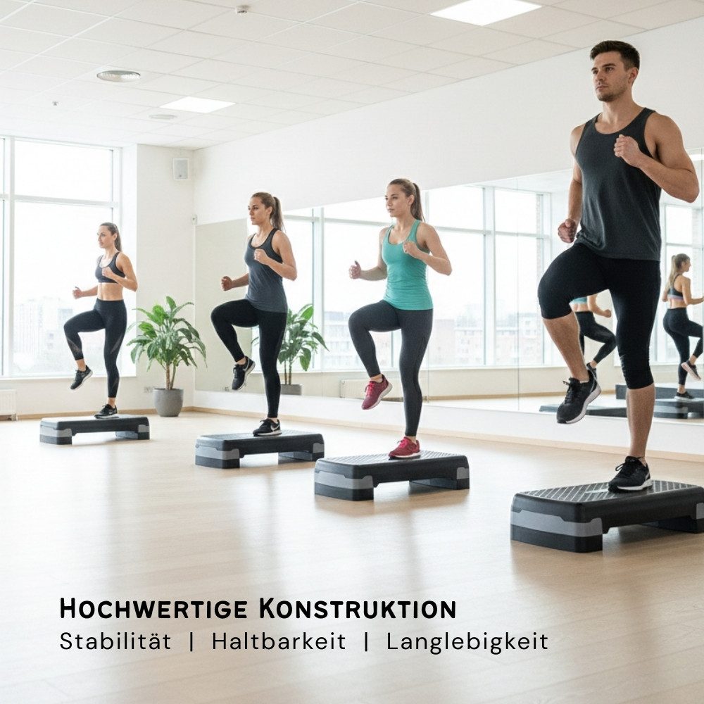 Endless Stepper Aerobic-Übung höhenverstellbar mit 2, ABS-Kunststoff, Für Unisex (1 Aerobic Stepper, Non Slip Surface), für Zuhause, Übung Workout-Plattform