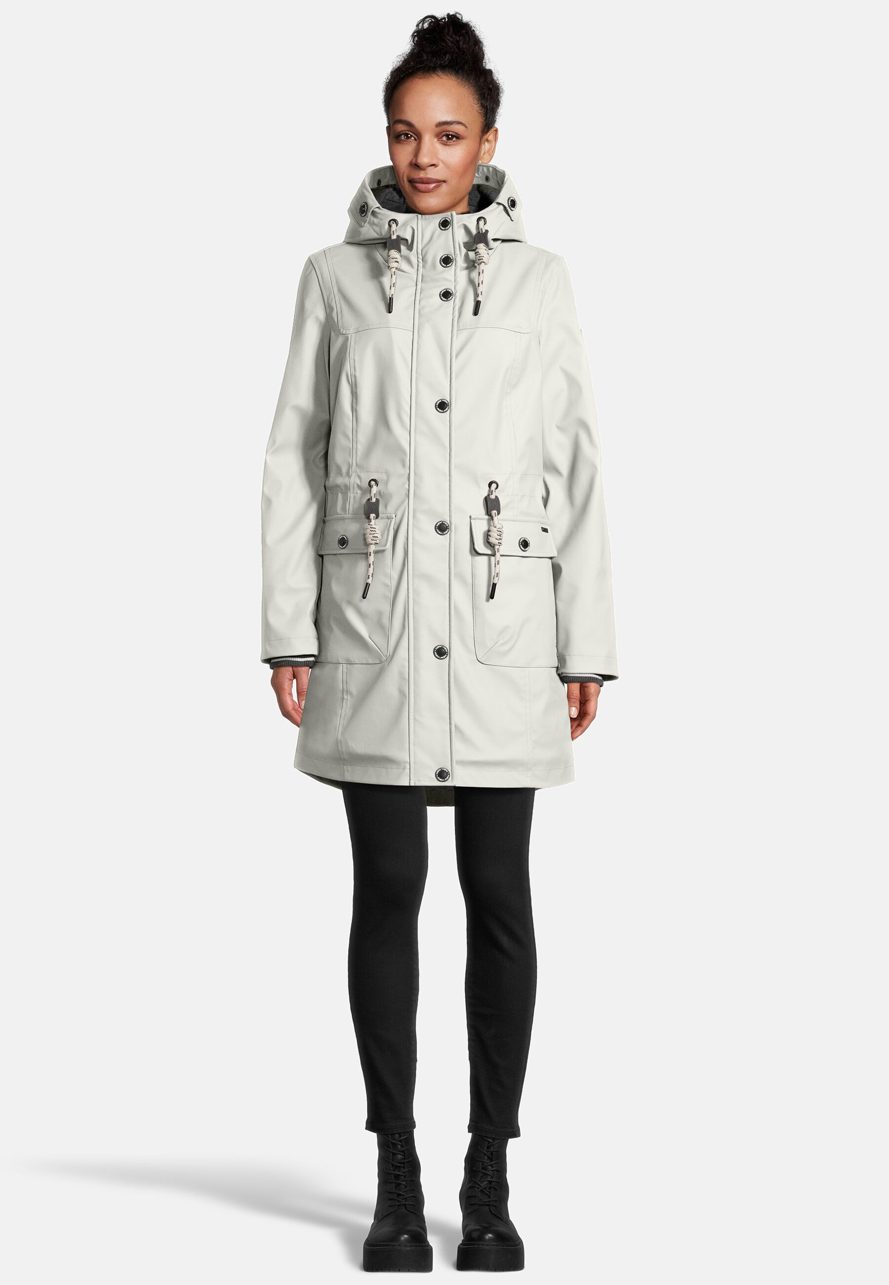 New View Regenjacke Lillie mit weitenregulierbarer Kapuze