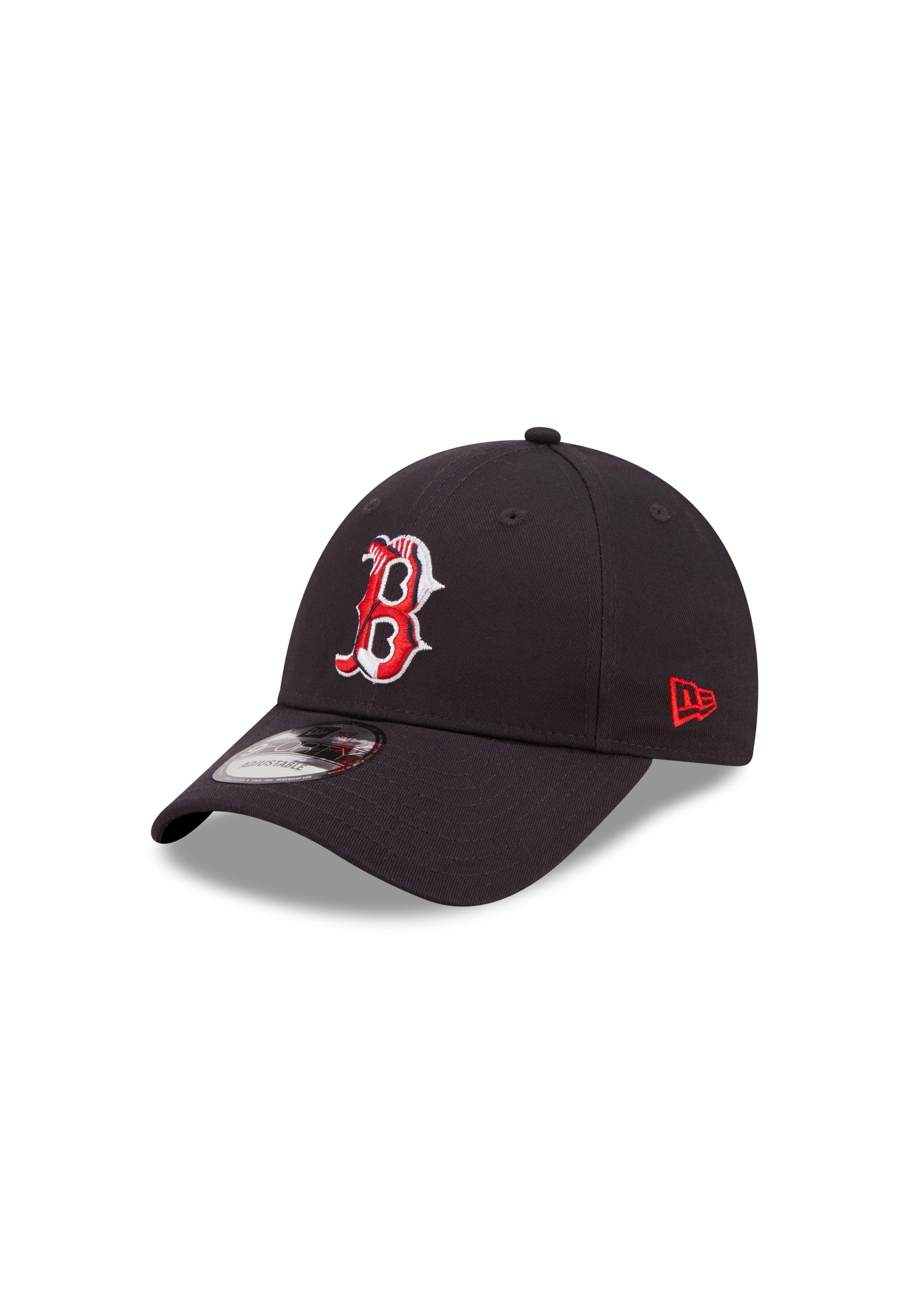 New Era Baseball Cap Boston Red Sox MLB Team Logo Infill Marineblau Verstellbare 9Forty Cap (1-St)